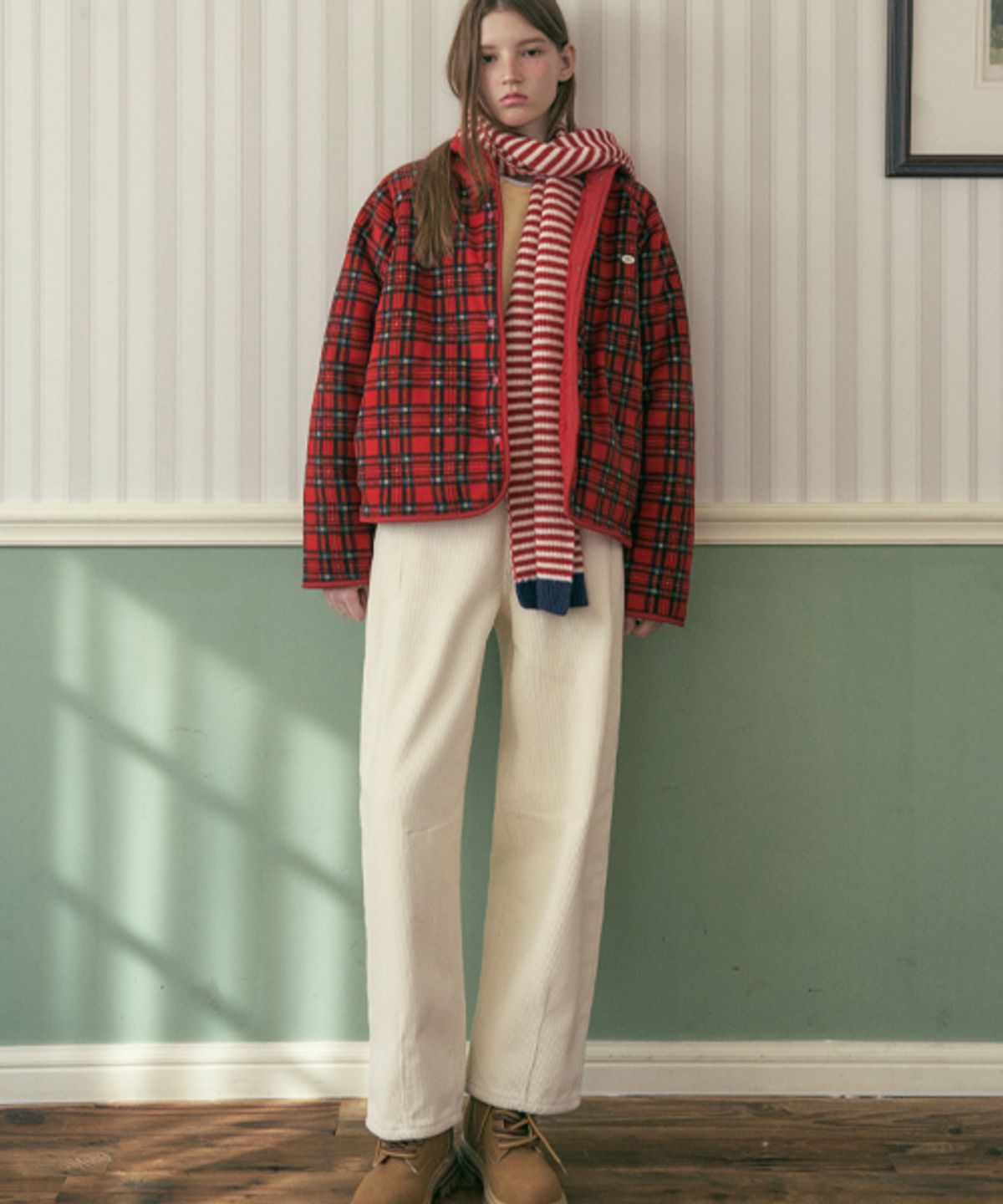 헤인트(HAINT) [양털기모]MIKA BALLOON CORDUROY PANTS_CREAM