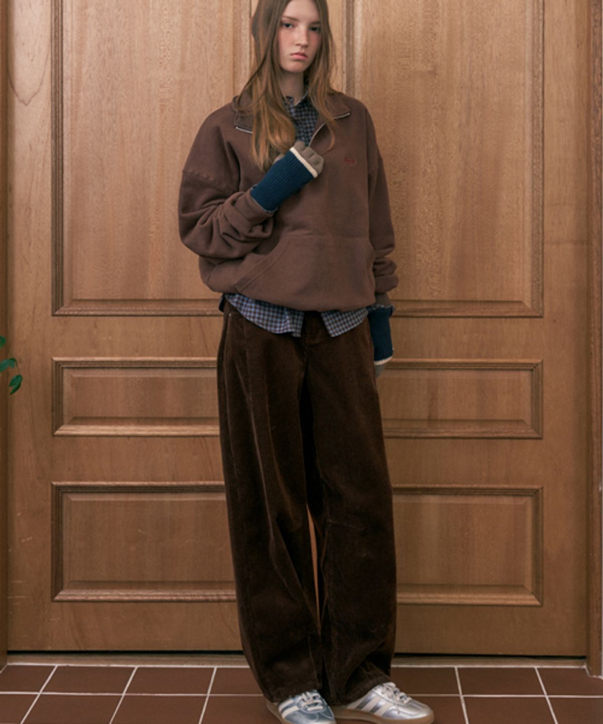 헤인트(HAINT) [양털기모]MIKA BALLOON CORDUROY PANTS_BROWN
