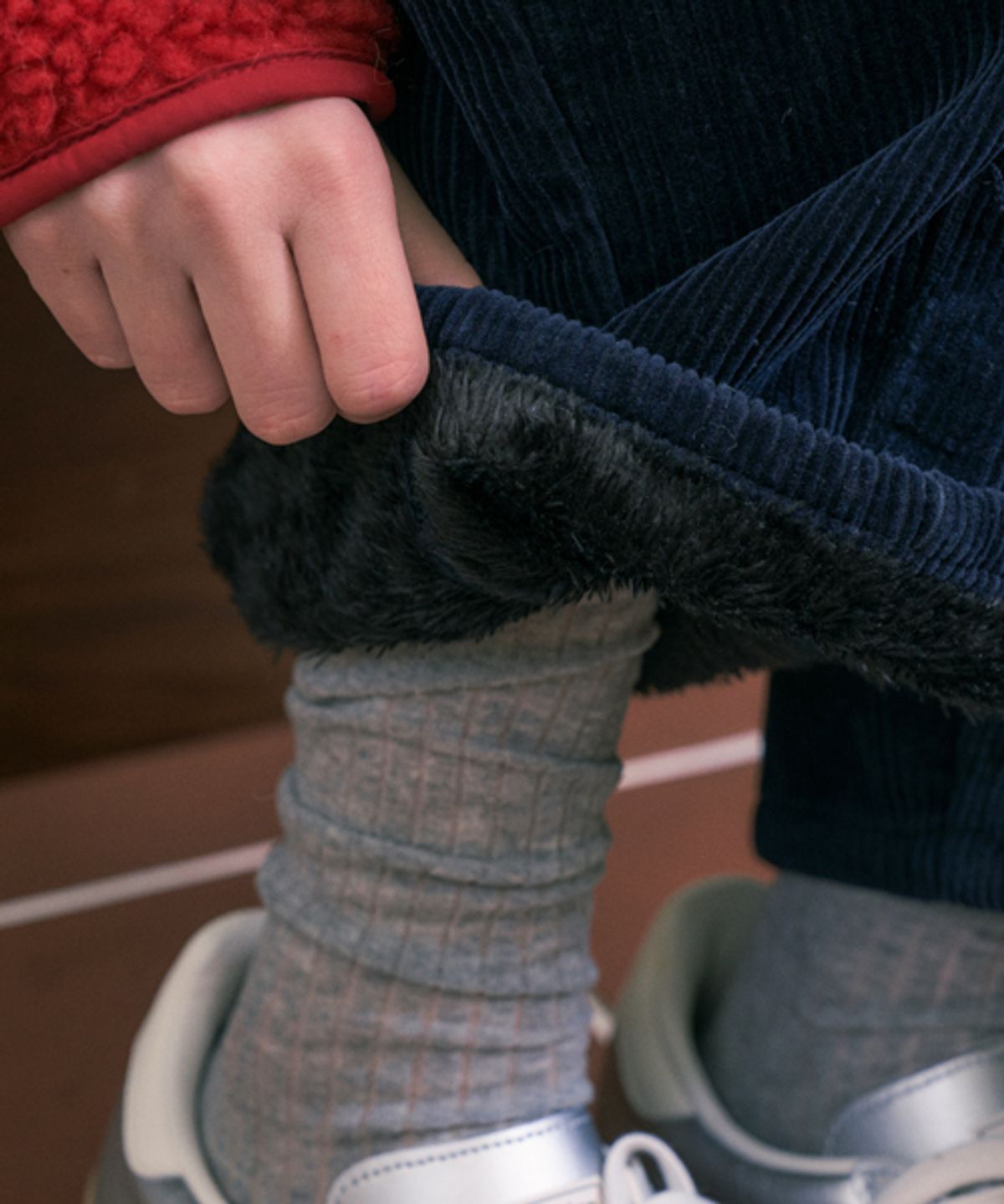 헤인트(HAINT) [양털기모]MIKA BALLOON CORDUROY PANTS_NAVY