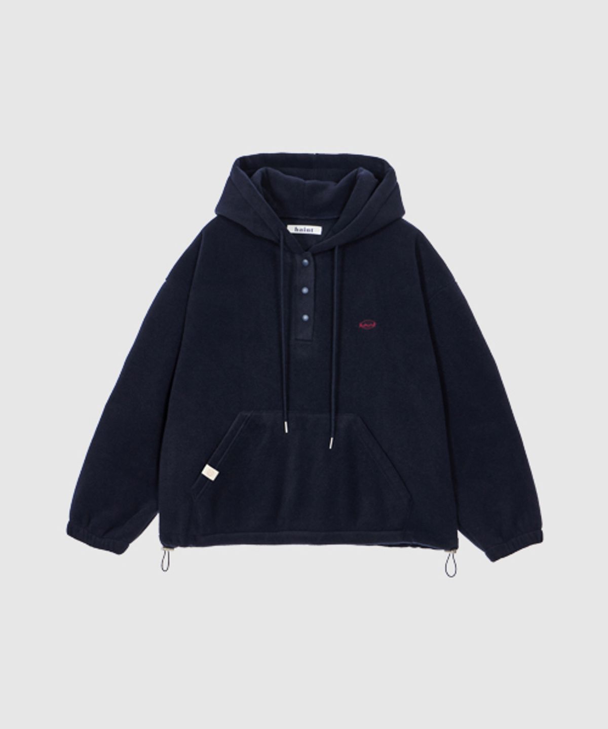 헤인트(HAINT) SNAPPY HOOD FLEECE ANORAK_NAVY