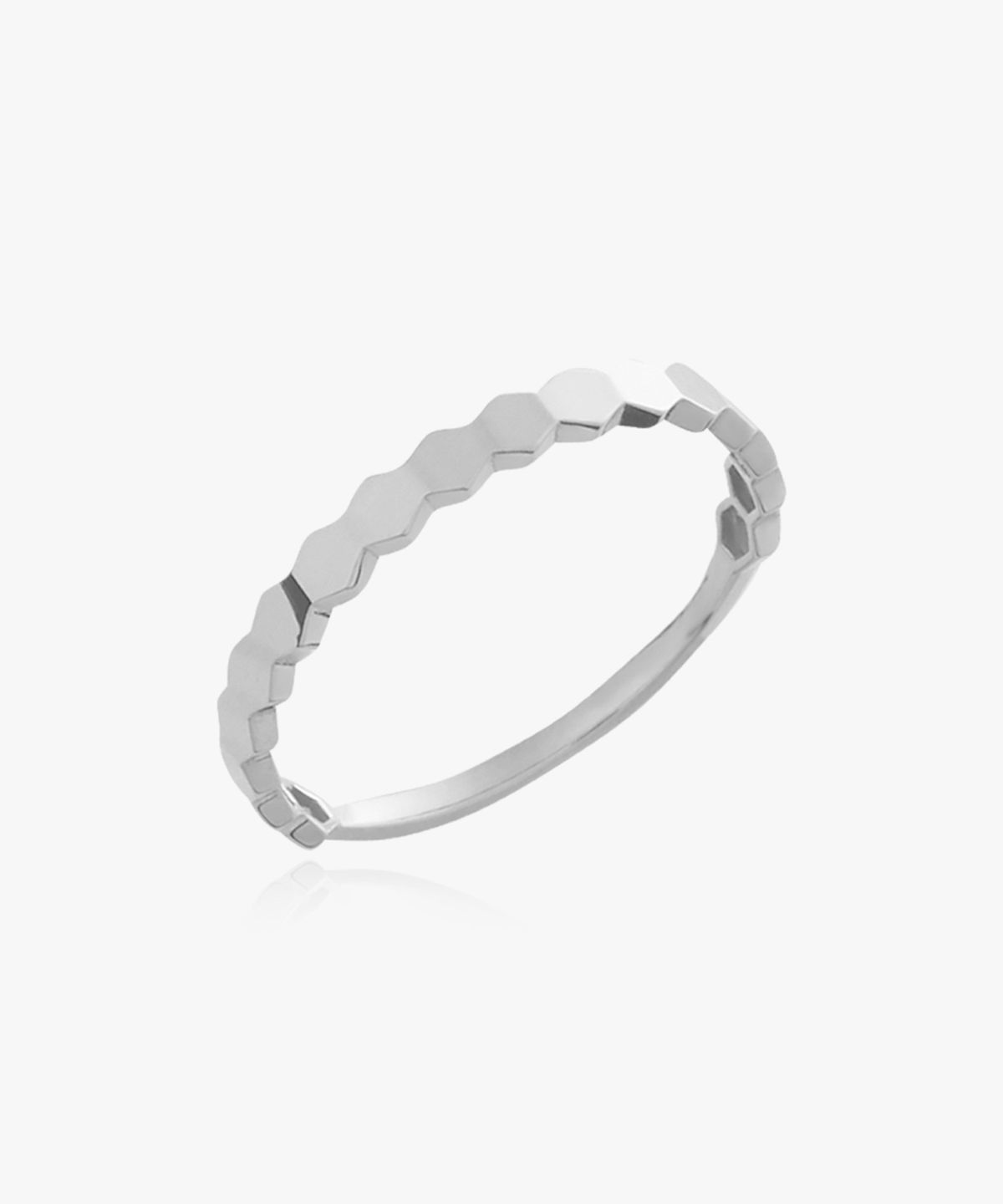 엘렌쥬얼리(HELENE JEWELRY) Silver 925 실버 슬림 헥사곤 미스 링 반지