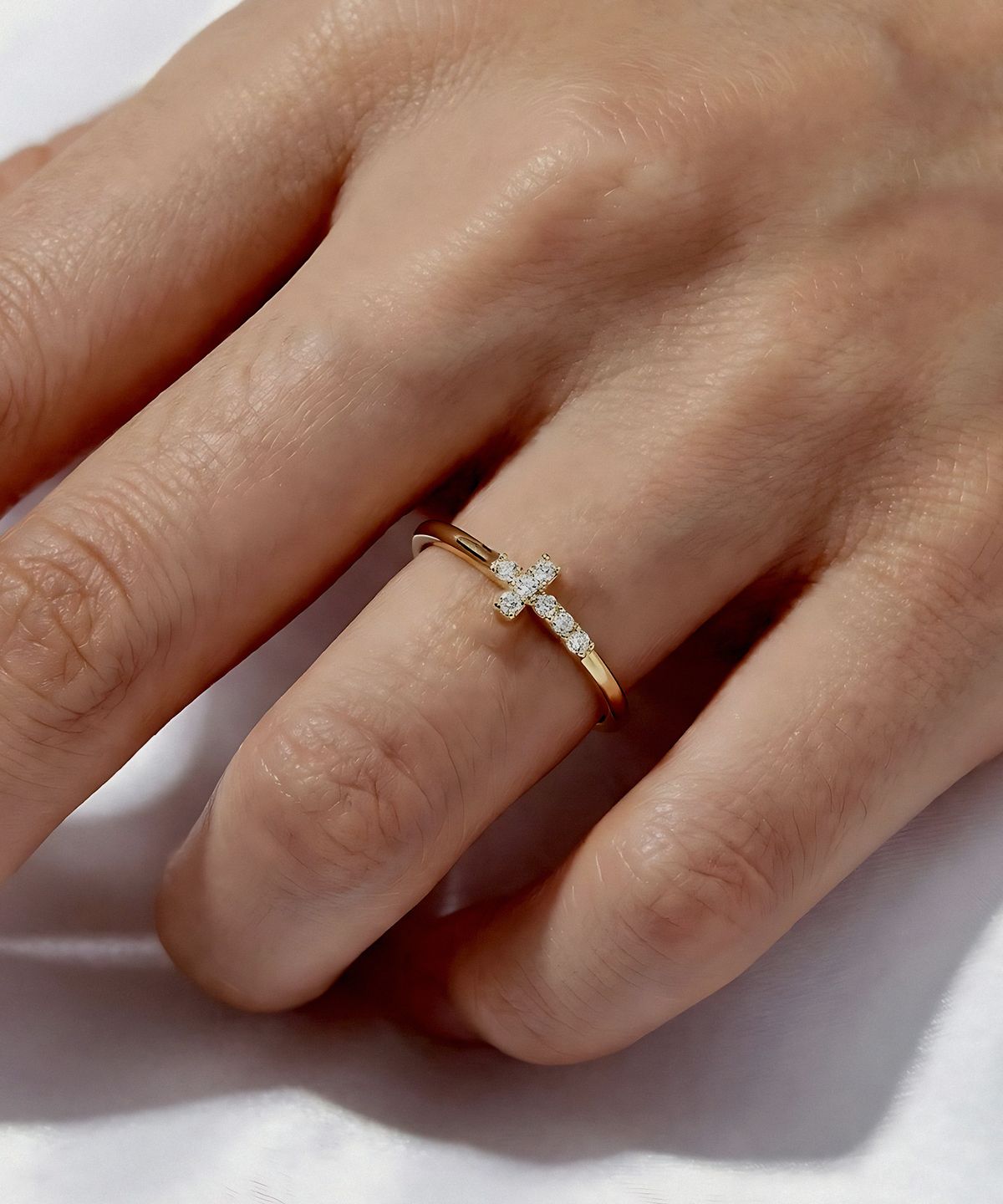 엘렌쥬얼리(HELENE JEWELRY) 925실버 미니 십자가 링 반지