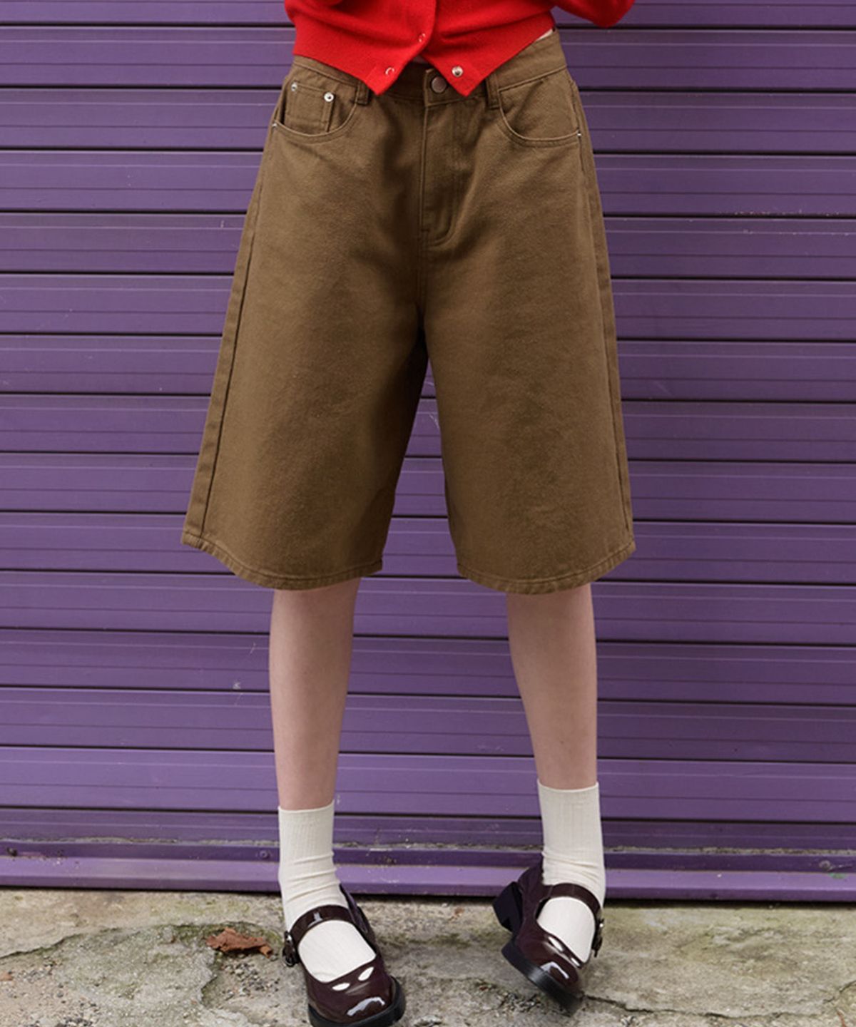 뮈르뮈르(MURMURE) 베스티 와이드 버뮤다 코튼 팬츠_Vesti Pants_3colors