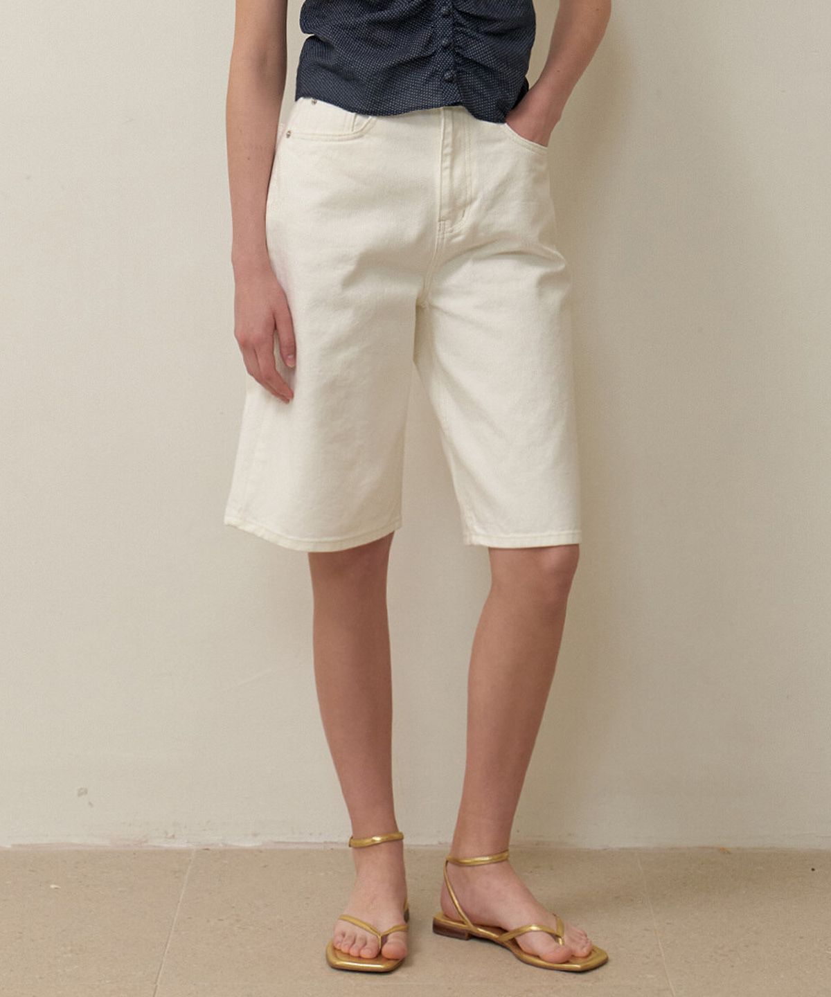 뮈르뮈르(MURMURE) 베스티 와이드 버뮤다 코튼 팬츠_Vesti Pants_3colors
