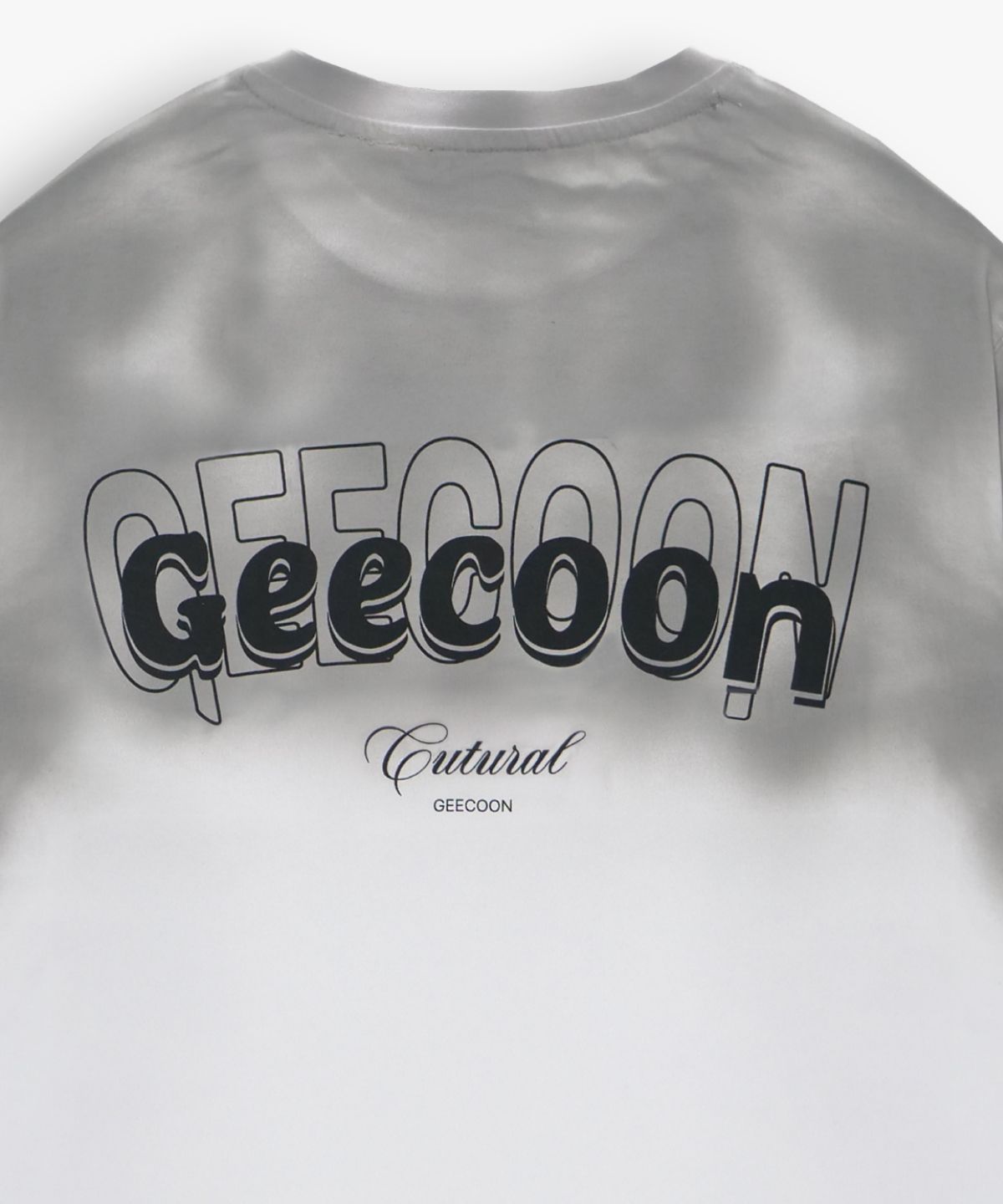 지쿤(GEECOON) 페인티드 스모크 워싱 반팔 티셔츠 GEE265-101 그레이