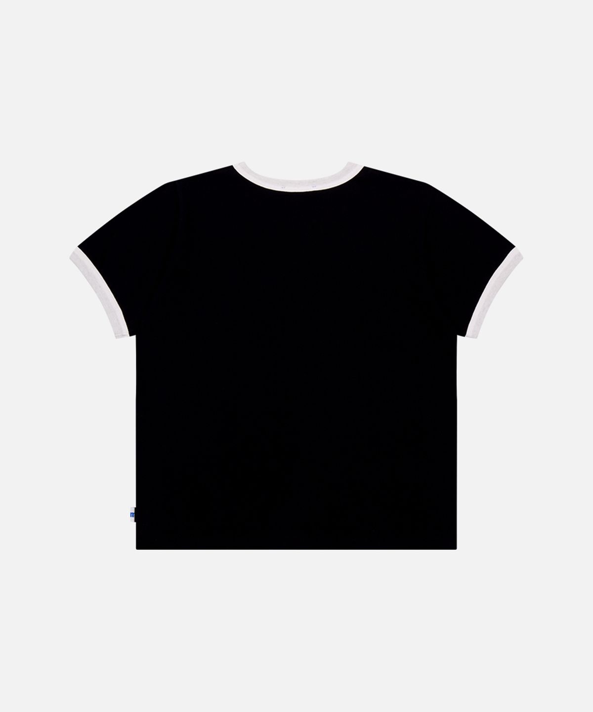 맨하탄레코즈(MANHATTAN RECORDS) MR W M Logo Ringer T-shirt - Black