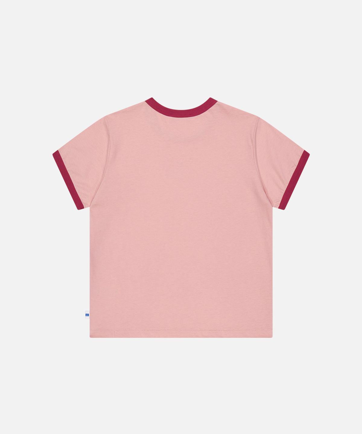 맨하탄레코즈(MANHATTAN RECORDS) MR W M Logo Ringer T-shirt - Pink