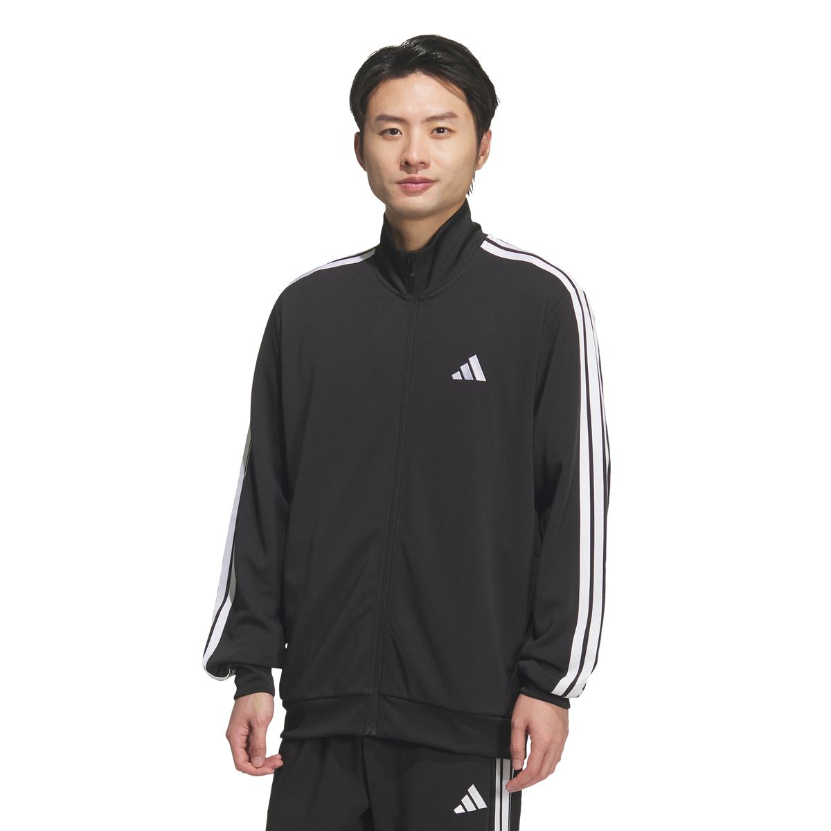 아디다스(ADIDAS) 3-스트라이프 레귤러 핏 더블 니트 트랙탑 KR6429