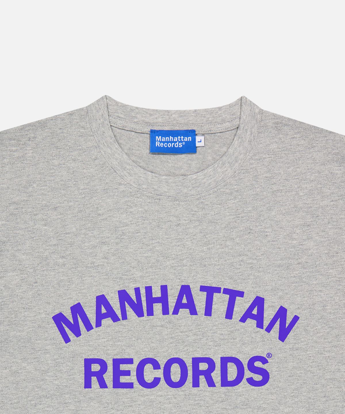 맨하탄레코즈(MANHATTAN RECORDS) MR Classic Arch Logo T-shirt - Grey