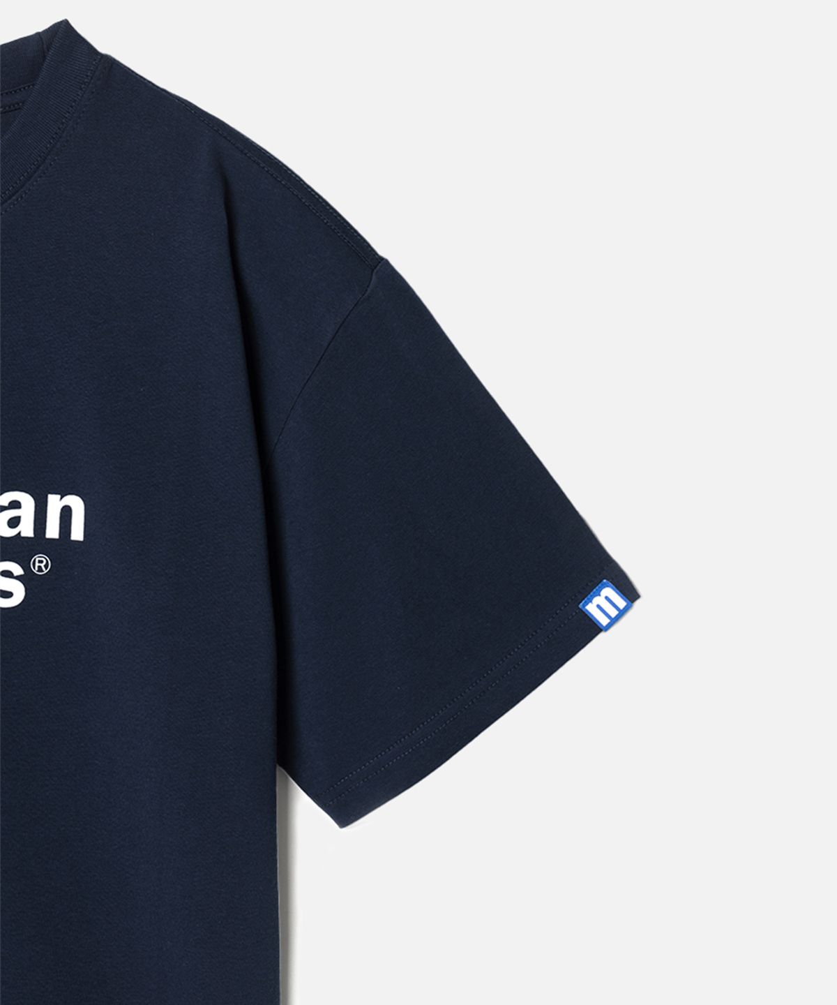맨하탄레코즈(MANHATTAN RECORDS) Manhattan Records Classic Logo T-shirt - Navy