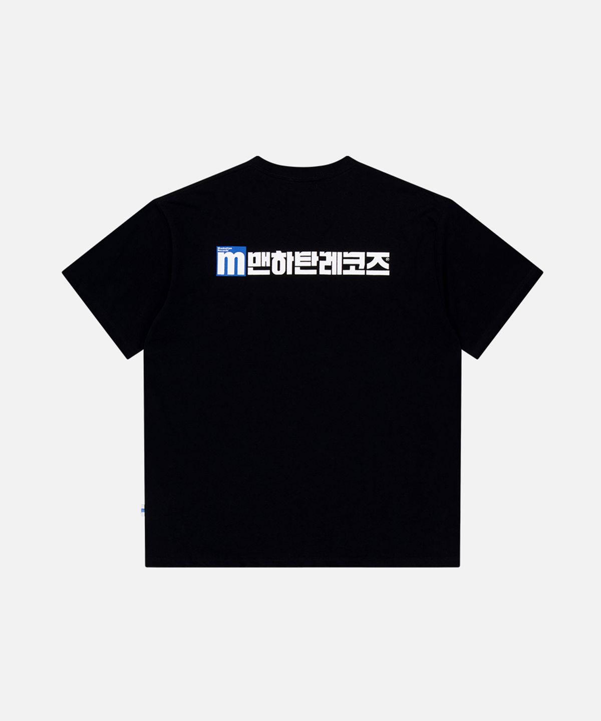 맨하탄레코즈(MANHATTAN RECORDS) MR Hangeul Logo T-shirt - Black