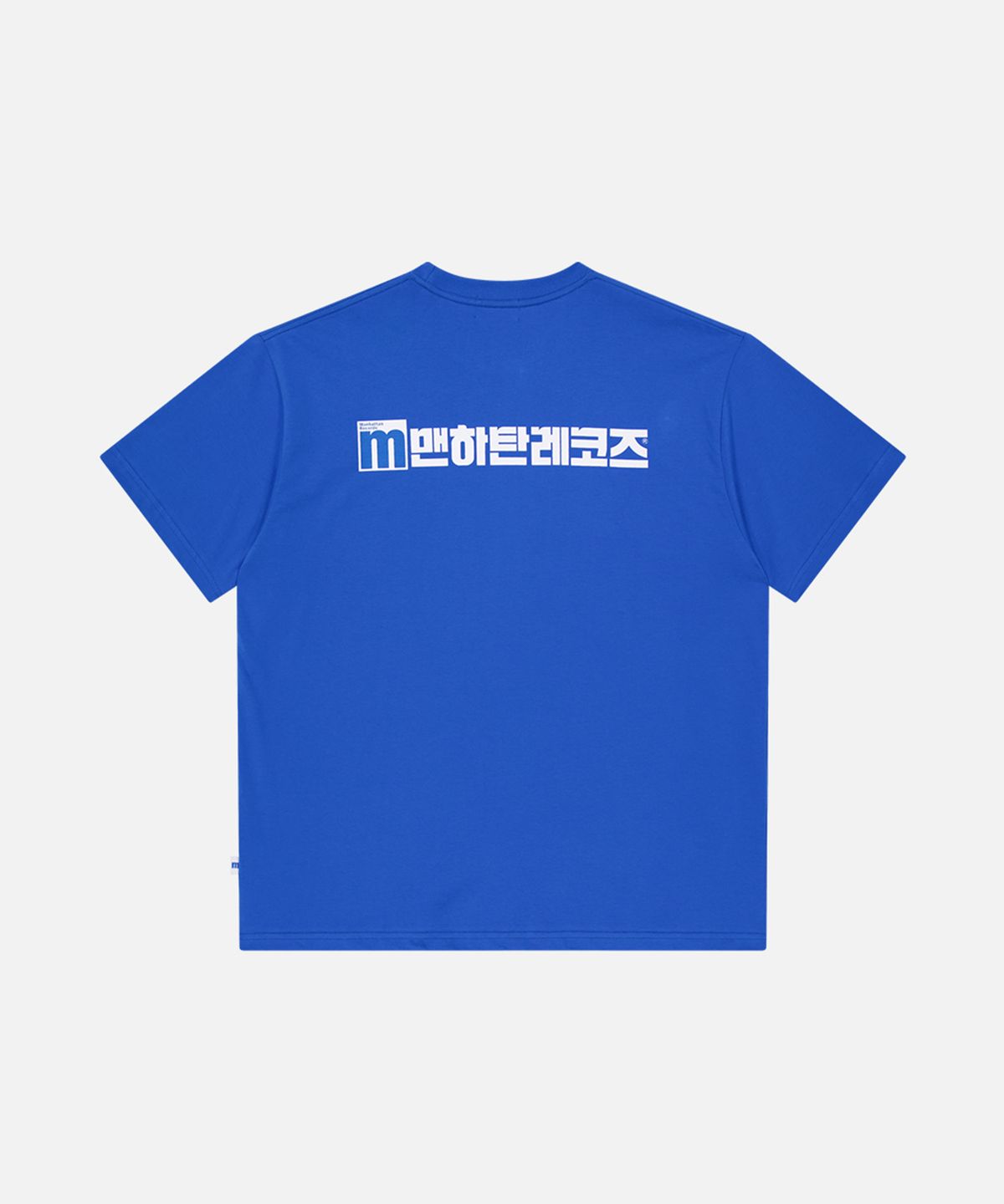 맨하탄레코즈(MANHATTAN RECORDS) MR Hangeul Logo T-shirt - Blue