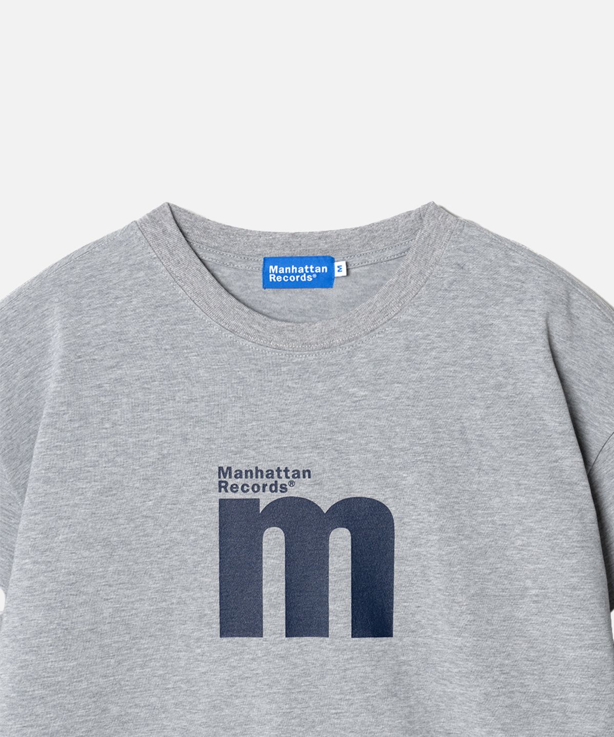 맨하탄레코즈(MANHATTAN RECORDS) Manhattan Records M Logo T-shirt - Gray