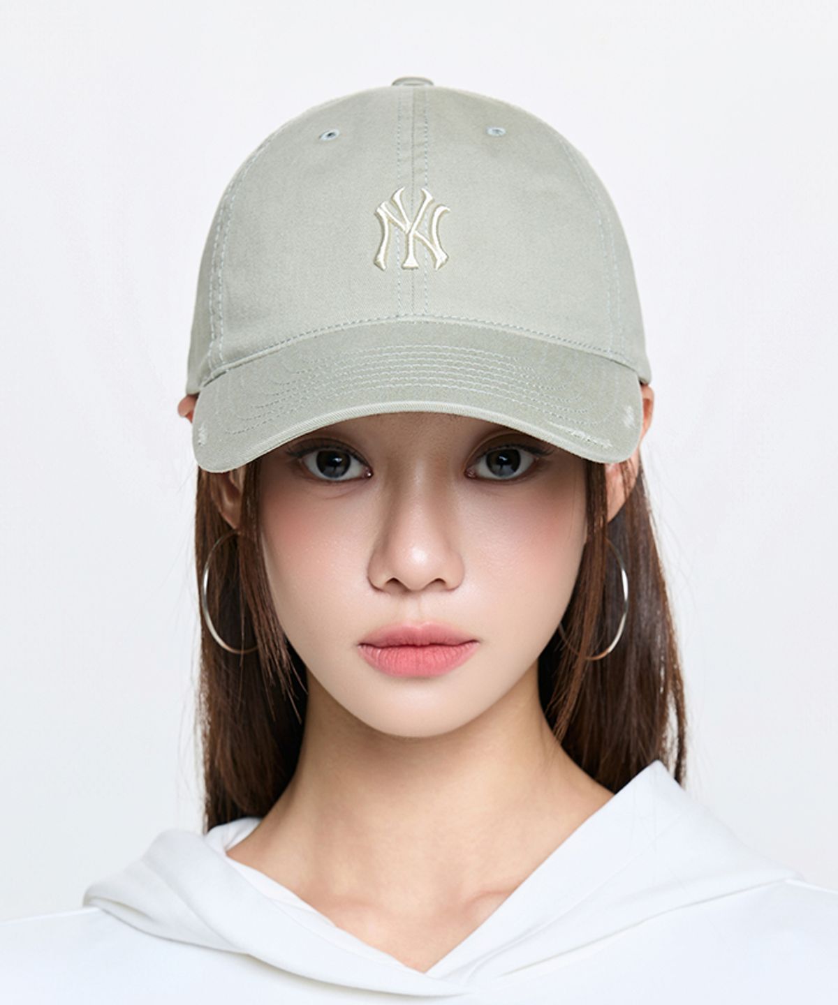 엠엘비(MLB) 스트릿 백아크 언스트럭쳐 볼캡 NY (Mg.Khaki)