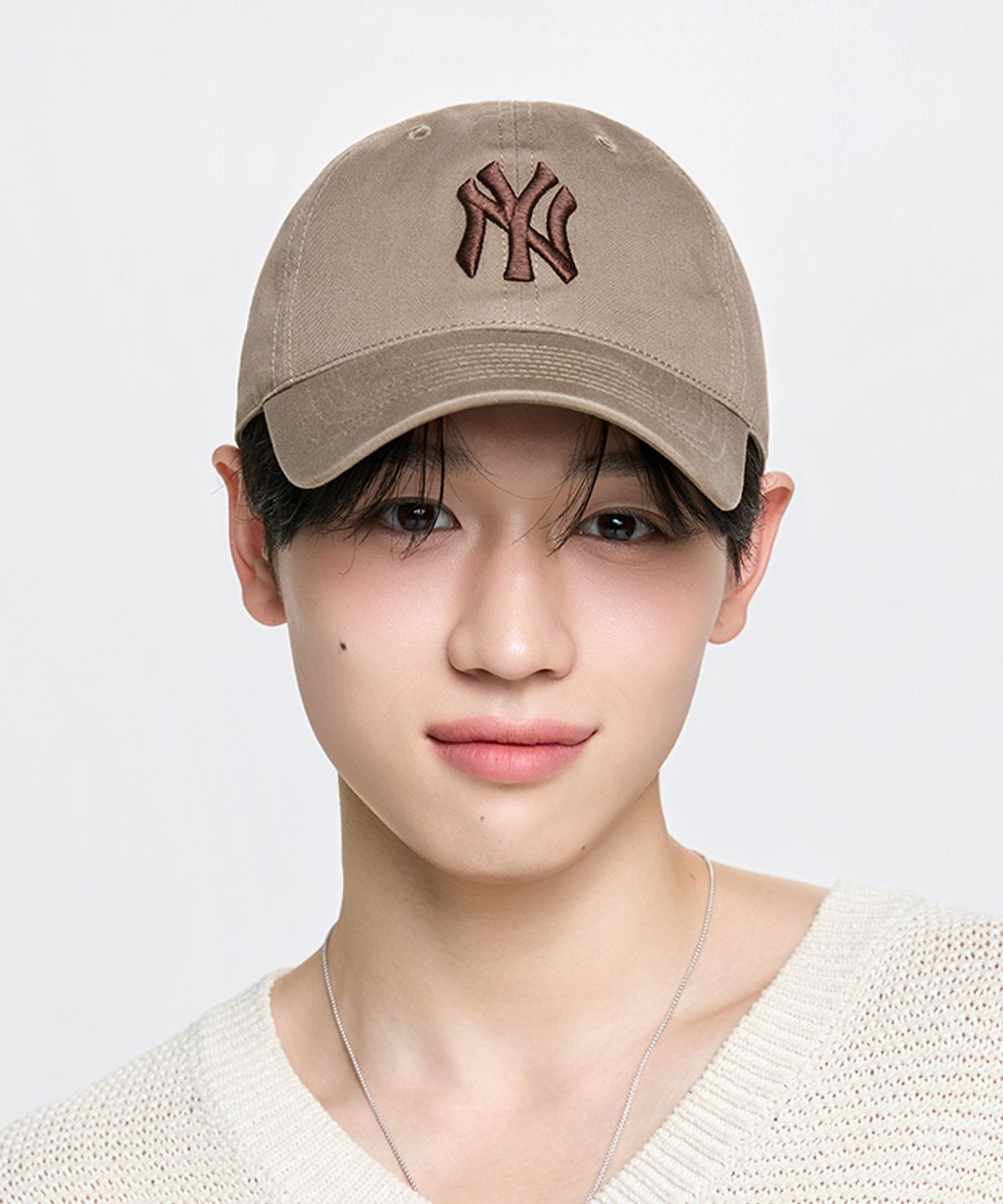 엠엘비(MLB) 에이스 언스트럭쳐 볼캡 NY (D.Beige)