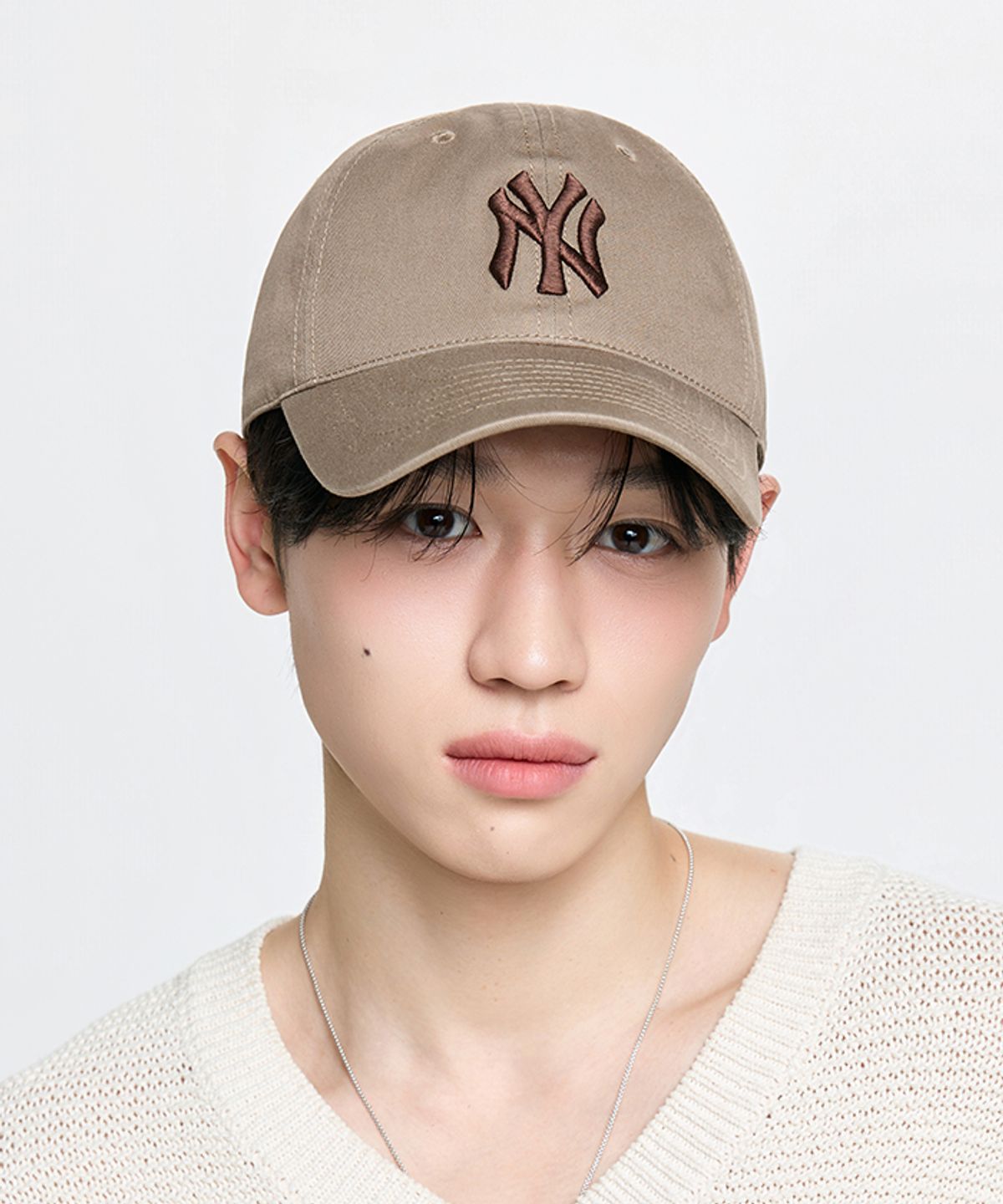 엠엘비(MLB) 에이스 언스트럭쳐 볼캡 NY (D.Beige)