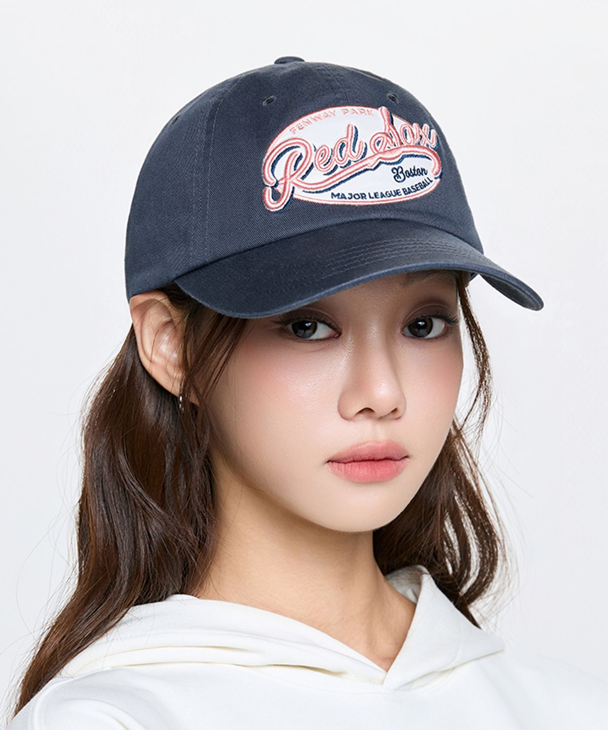 엠엘비(MLB) 스트리트 오벌 컬시브 언스트럭쳐 볼캡 BOS (D.Indigo)