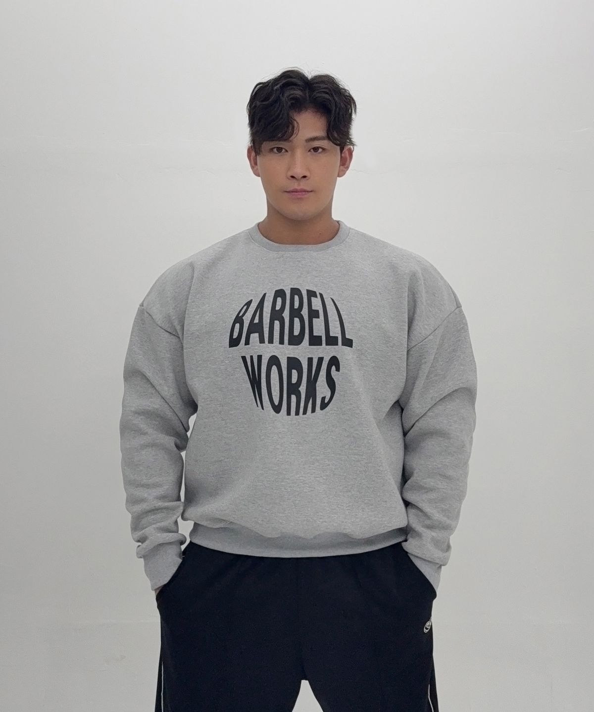 바벨웍스(BARBELLWORKS) 써클 헤비고중량이중지 맨투맨