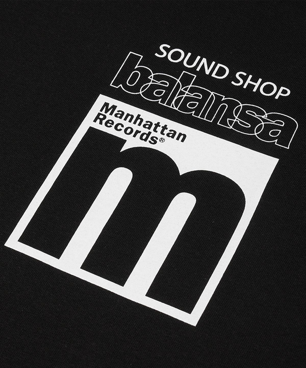 맨하탄레코즈(MANHATTAN RECORDS) MR x Balansa Vinyl Bag T-shirt - Black
