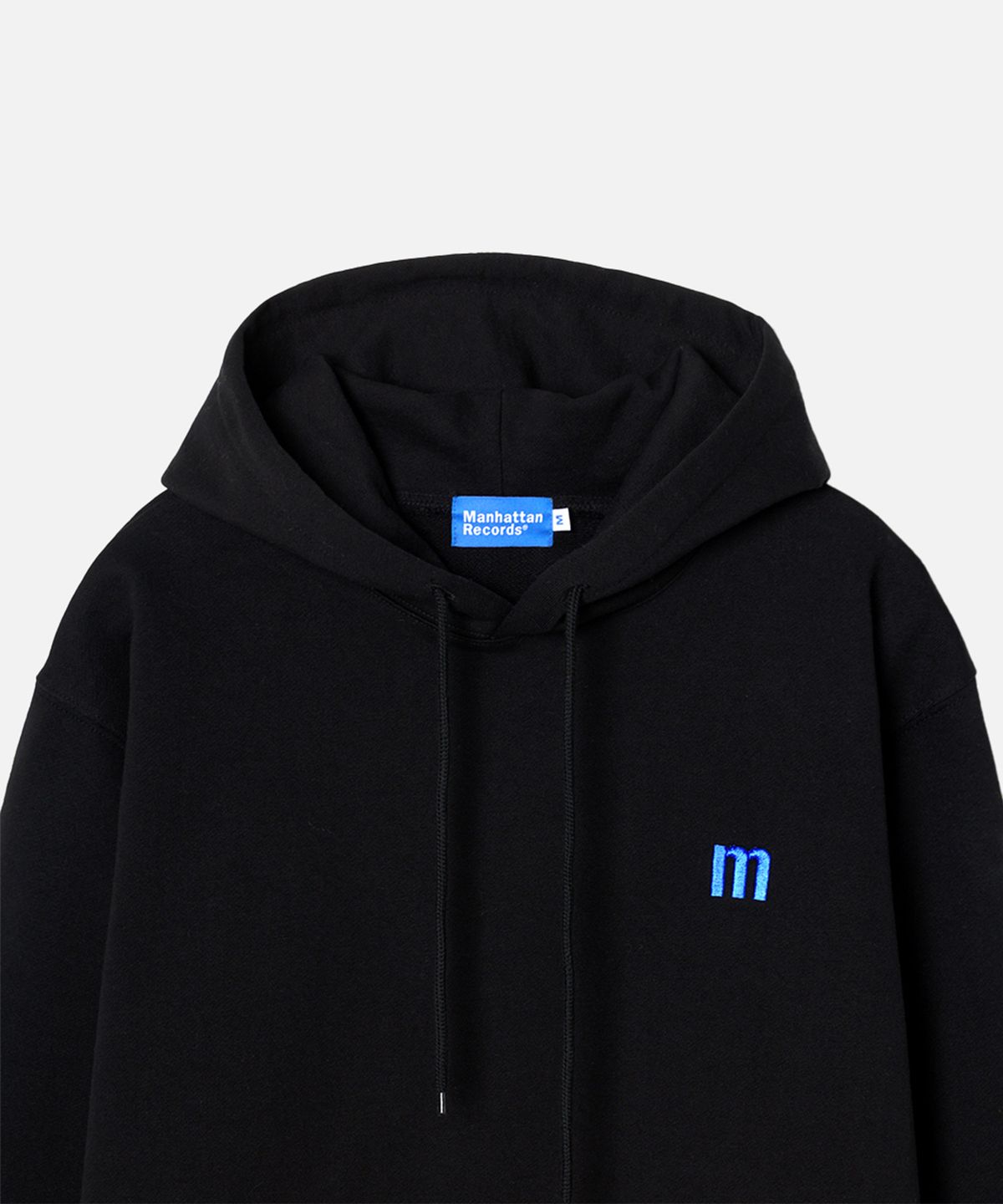 맨하탄레코즈(MANHATTAN RECORDS) Manhattan Records Embroidery Hoodie - Black