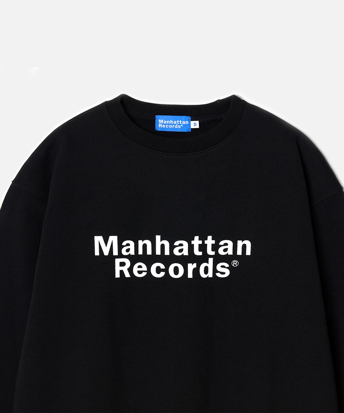 맨하탄레코즈(MANHATTAN RECORDS) Manhattan Records Classic Logo Crewneck - Black