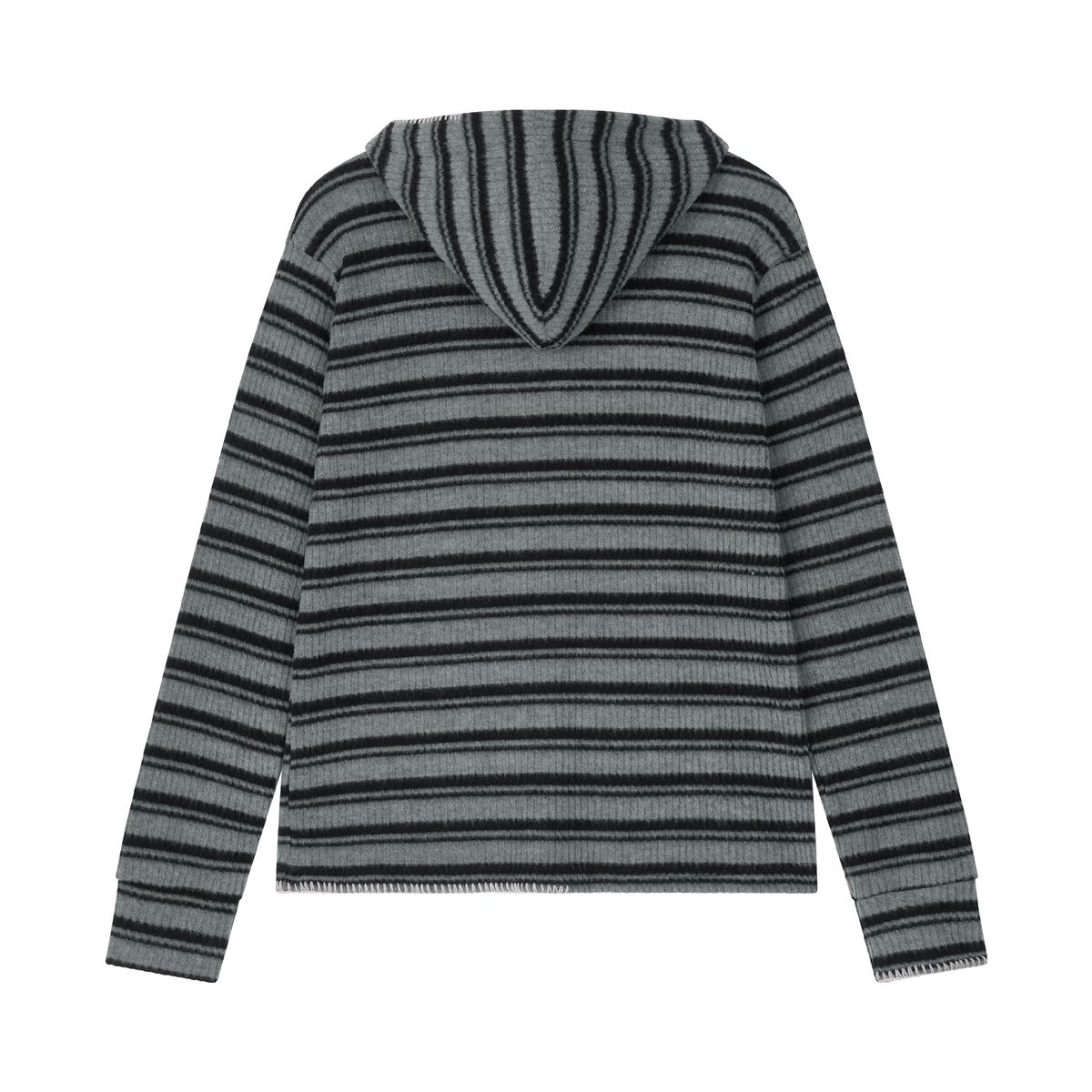 노쿨러스(NOSCOULEURS) UL KNIT ZIP HOODIE 02 BLACK