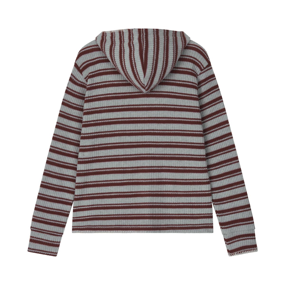 노쿨러스(NOSCOULEURS) UL KNIT ZIP HOODIE 02 BROWN