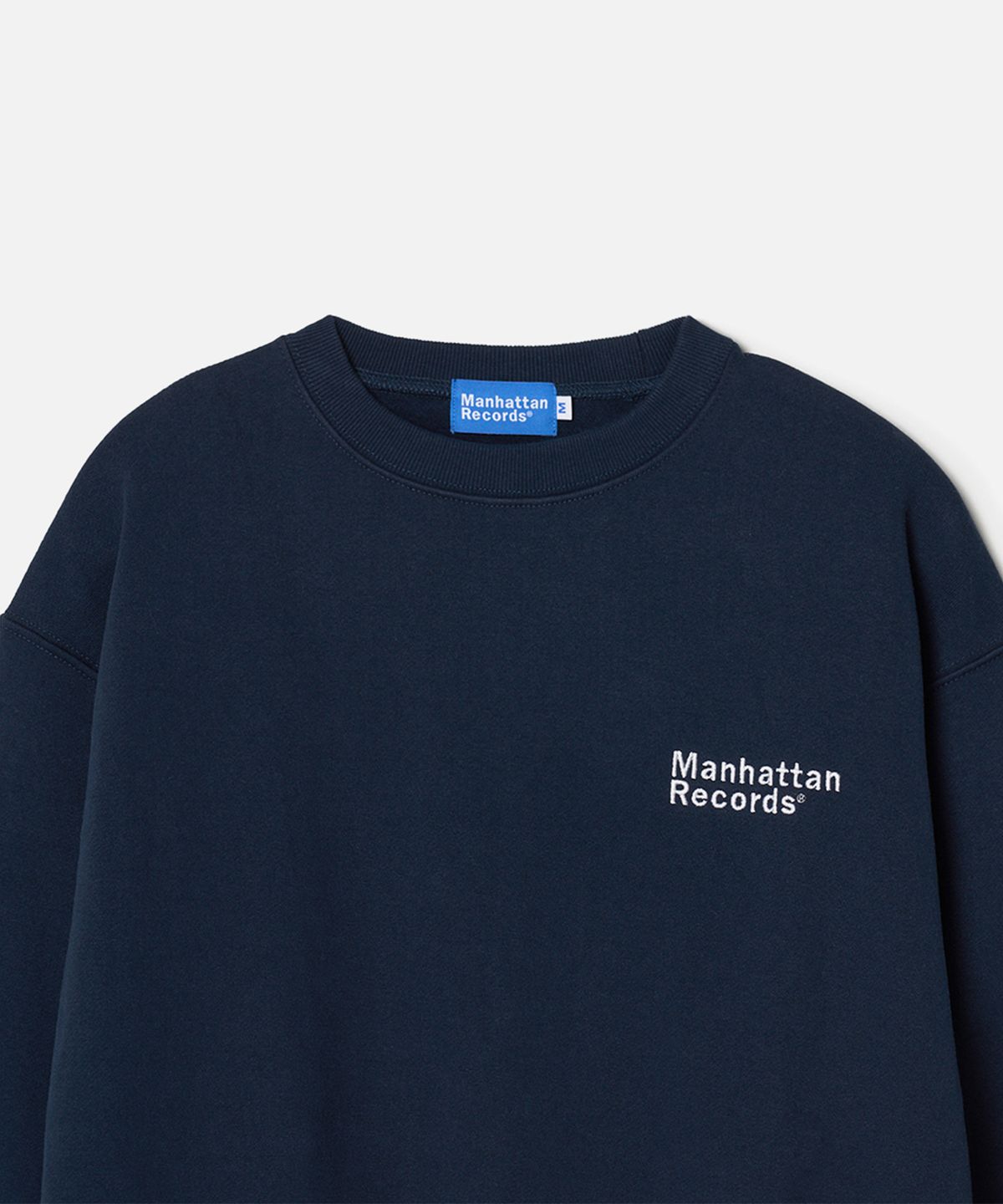 맨하탄레코즈(MANHATTAN RECORDS) M Logo Crew Neck - Navy