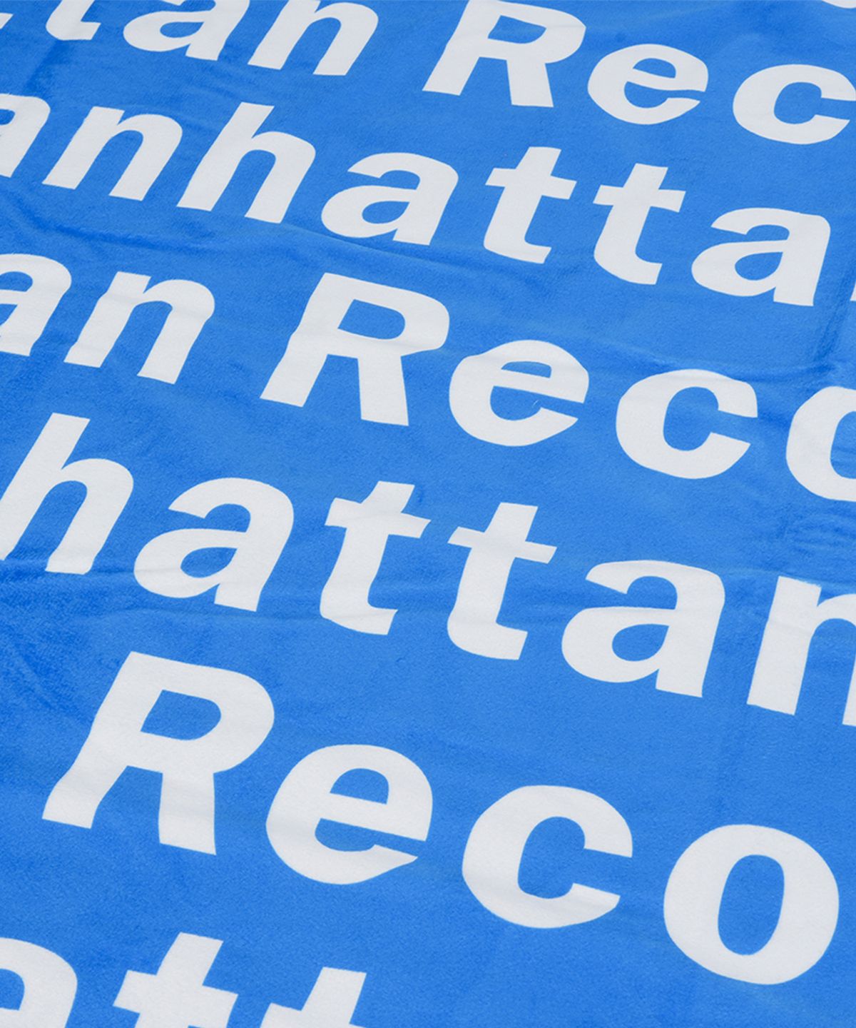맨하탄레코즈(MANHATTAN RECORDS) MR Logo Blanket - Blue