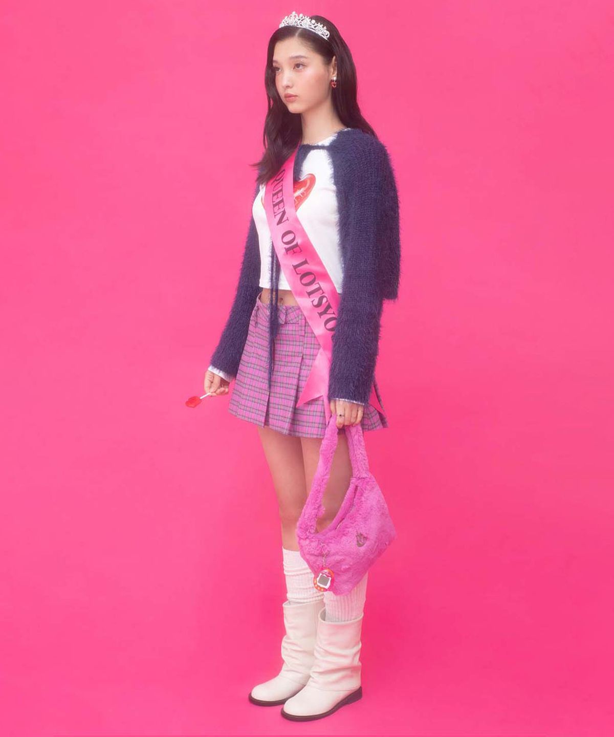 라츠유(LOTSYOU) lotsyou_Jennie Hobo Bag Pink