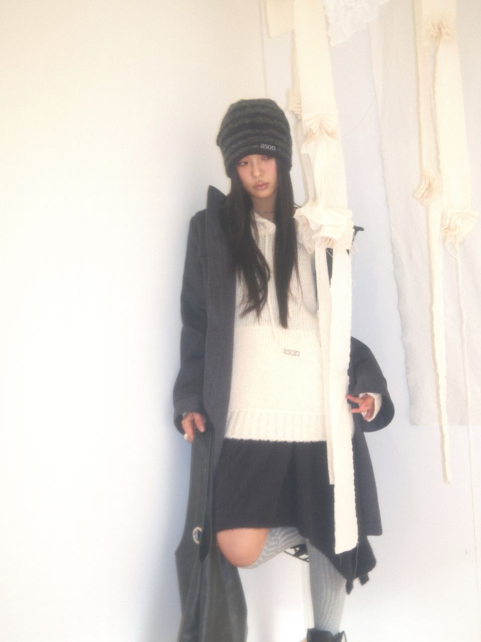 MUSINSA公式 | ASON CHESHIRE BEANIE / BLACK