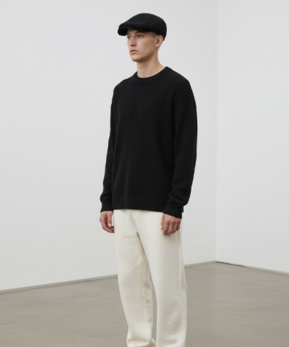 유니버셜 케미스트리(UNIVERSAL CHEMISTRY) Fleece Black Huntingcap 헌팅캡
