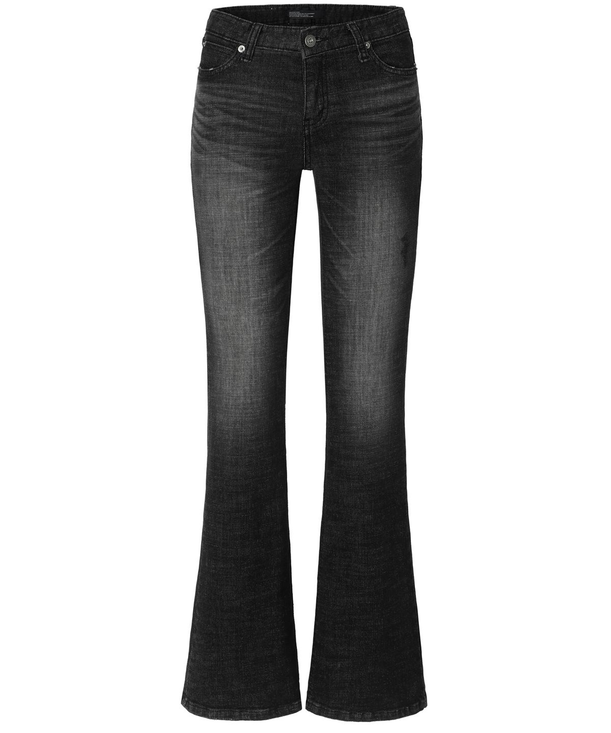 이네기(INEGI) Vintage Scratch Bootcut Jeans (black)