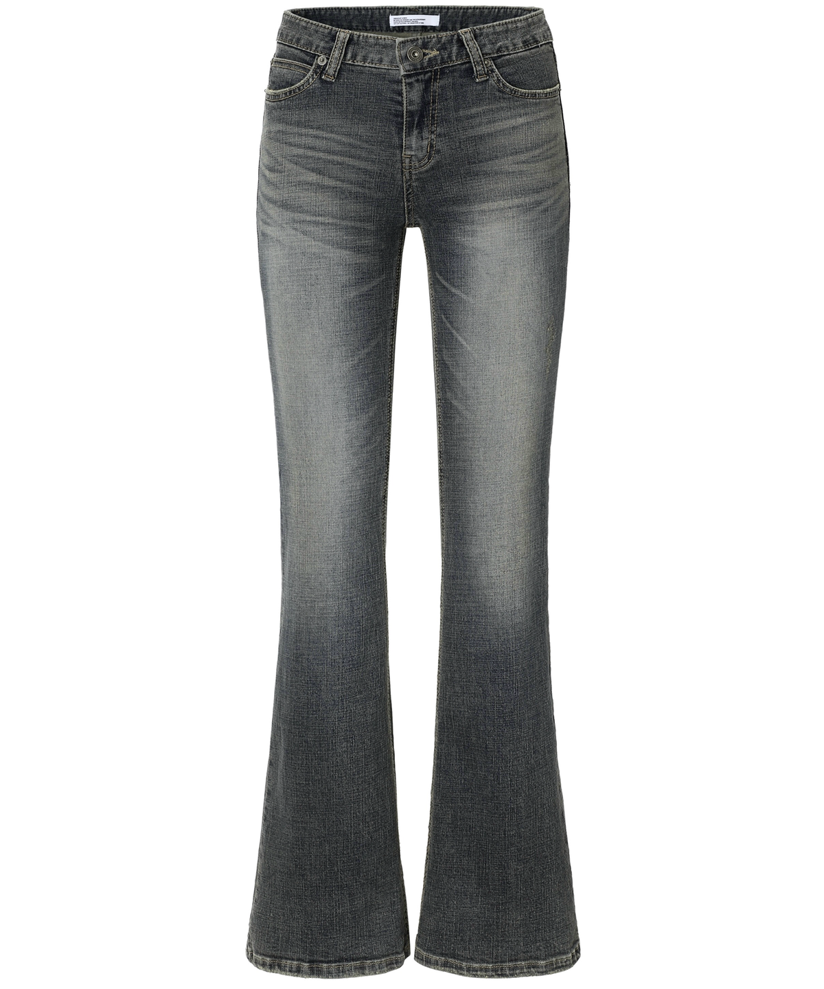 이네기(INEGI) Vintage Scratch Bootcut Jeans (blue)