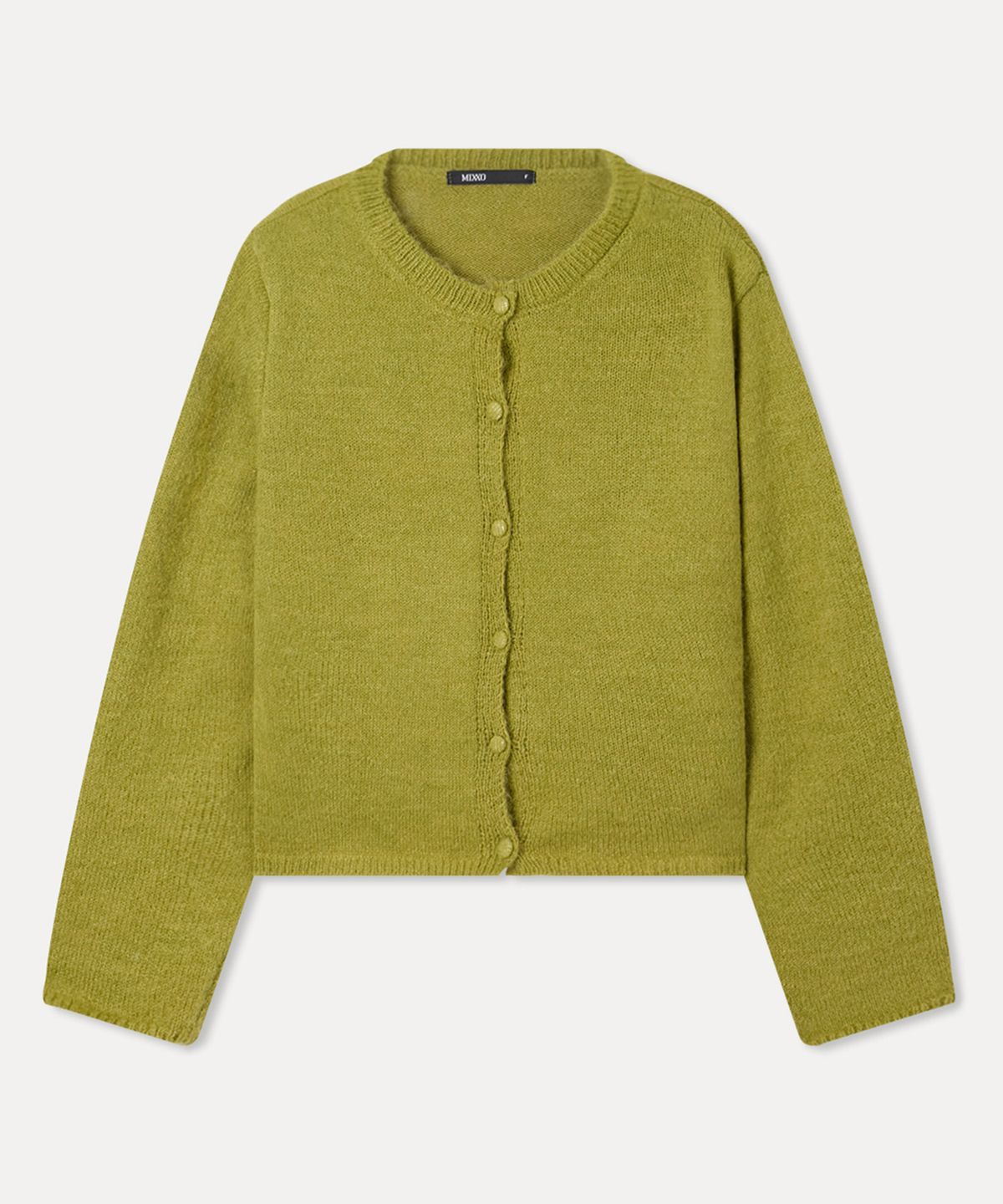 미쏘(MIXXO) 헤어리 세미크롭 가디건 RE CKFV2TS_MIWCKG18QS