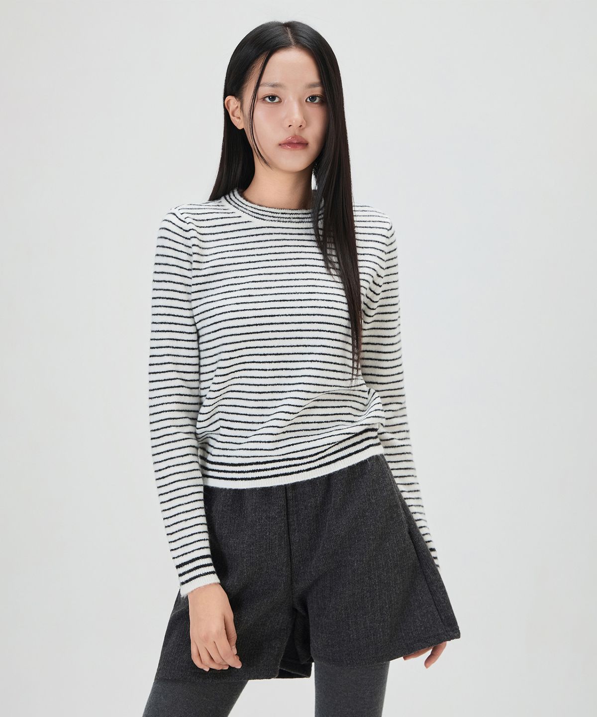미쏘(MIXXO) 스트라이프 풀오버_MIWKAG211T