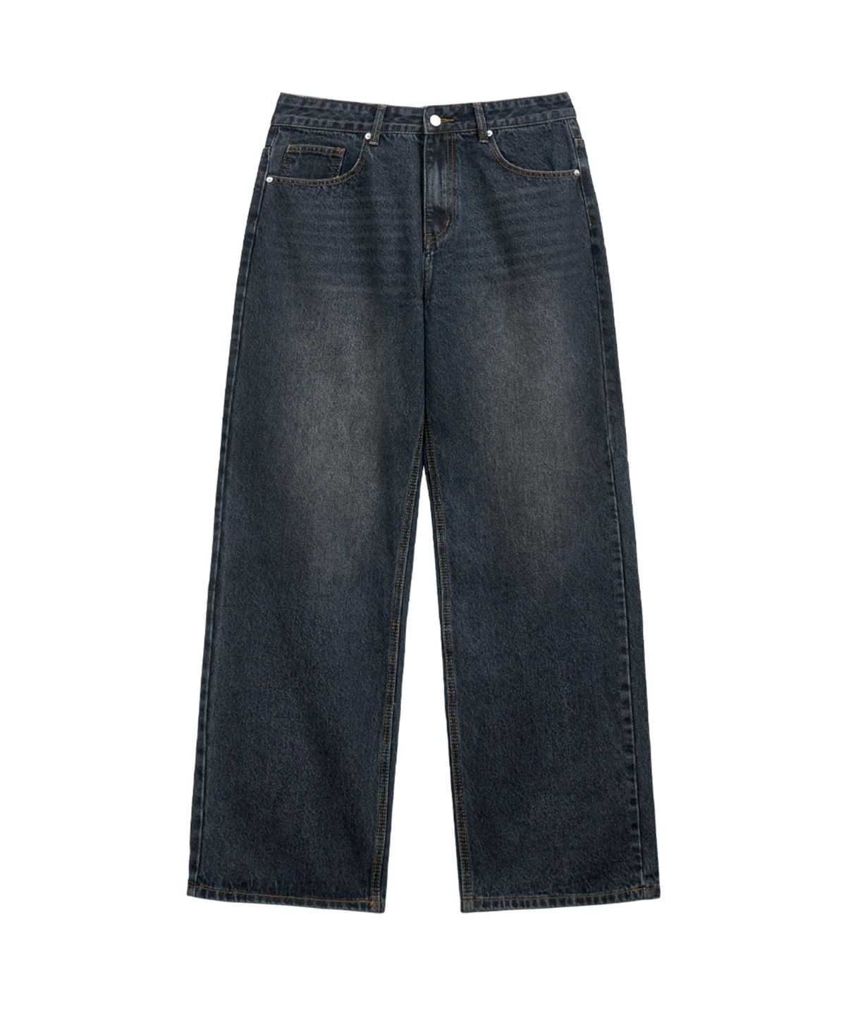 엔티이티(NTET) Basic washing denim pants (dark blue)