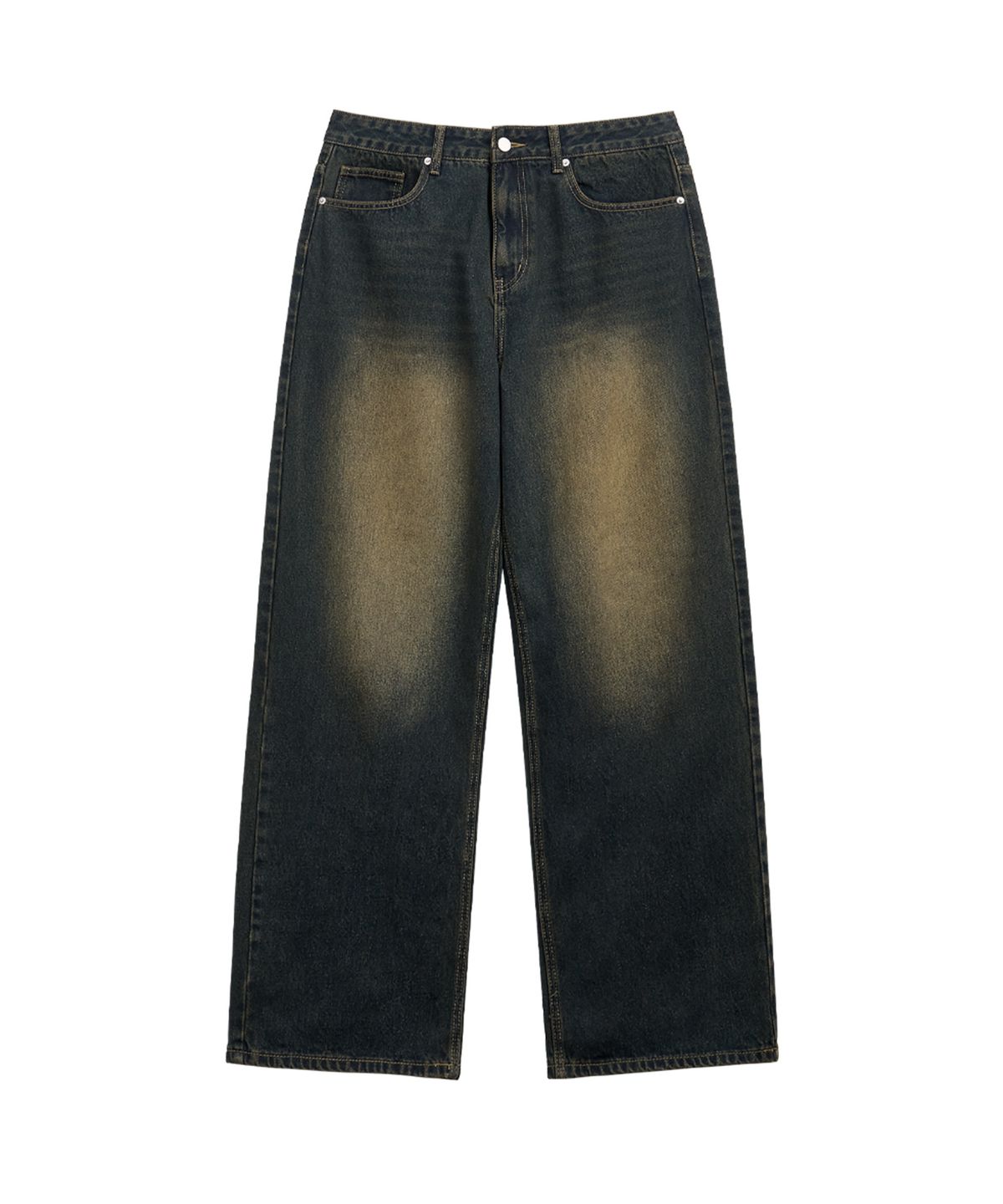 엔티이티(NTET) Basic washing denim pants (vintage black)
