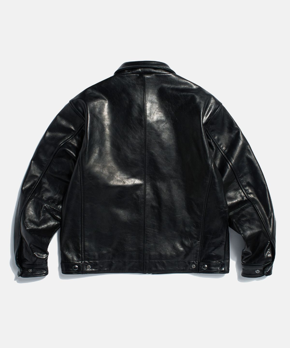 에스피오나지(ESPIONAGE) Buffalo Leather S.Rider Jacket Black