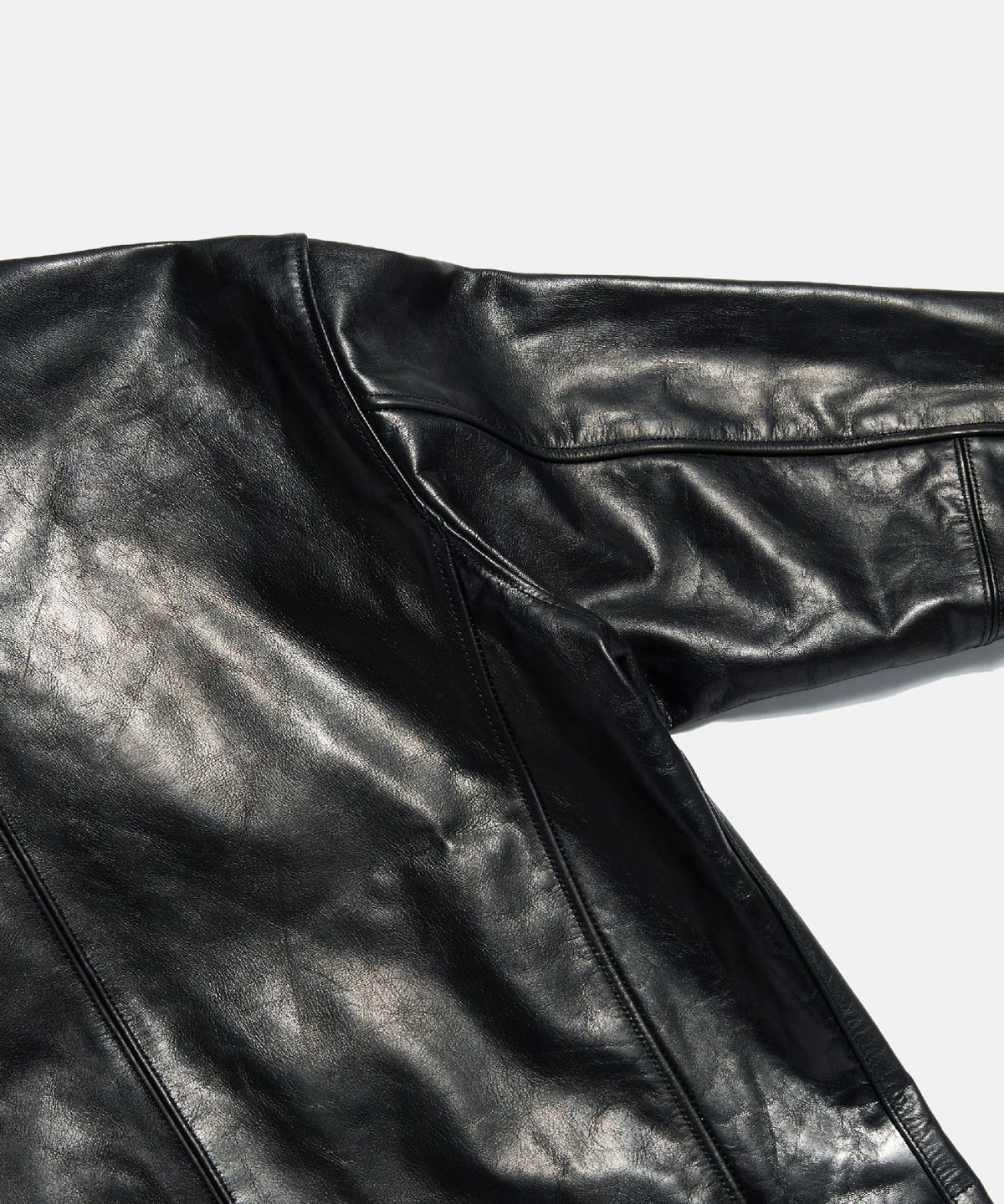 에스피오나지(ESPIONAGE) Buffalo Leather S.Rider Jacket Black