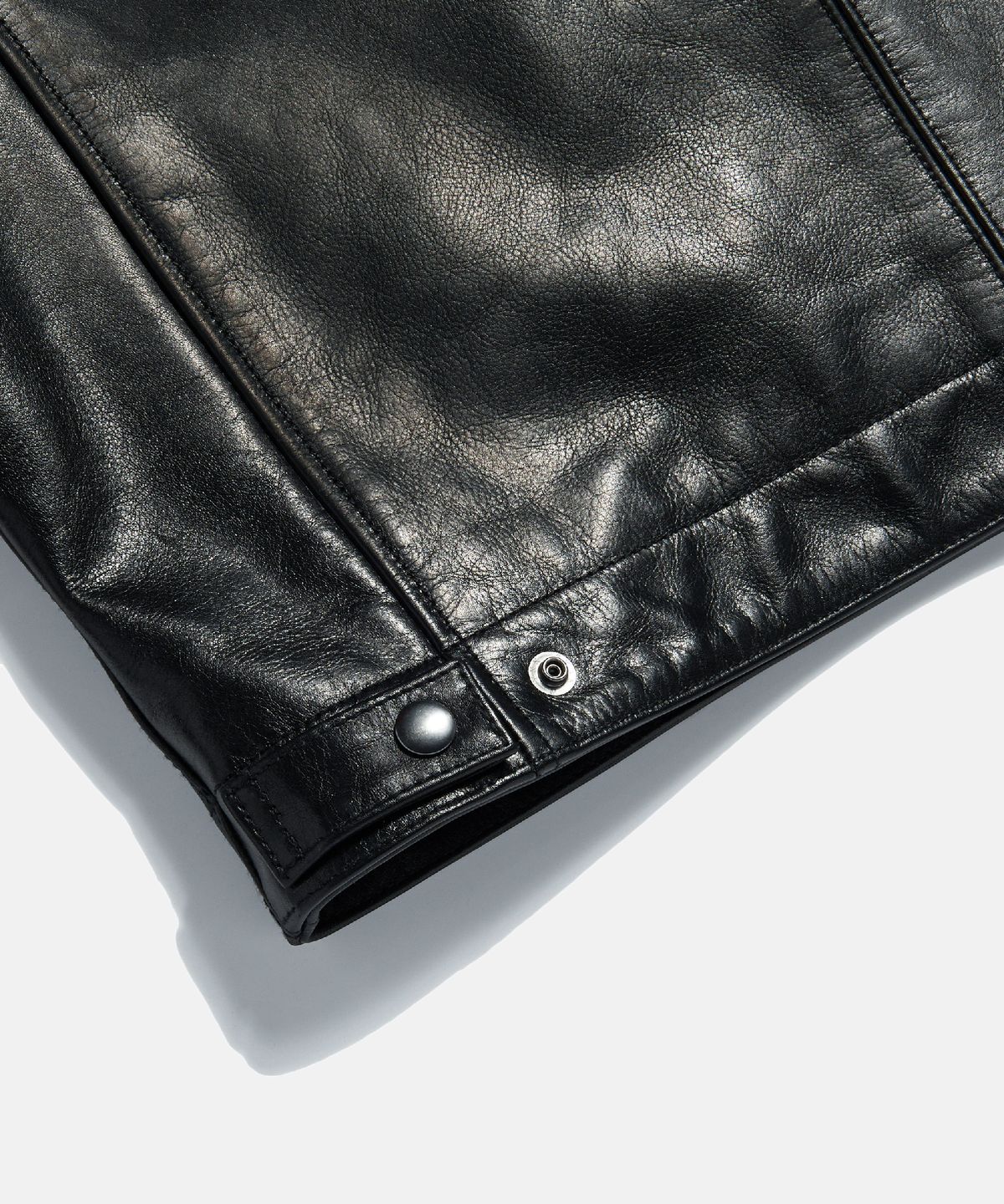 에스피오나지(ESPIONAGE) Buffalo Leather S.Rider Jacket Black