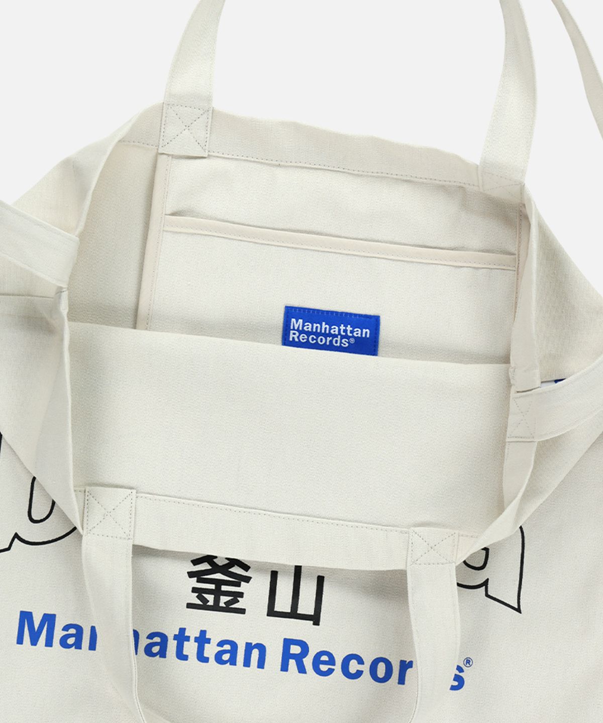맨하탄레코즈(MANHATTAN RECORDS) MR x Balansa Arch Logo Shoulder Bag - Beige