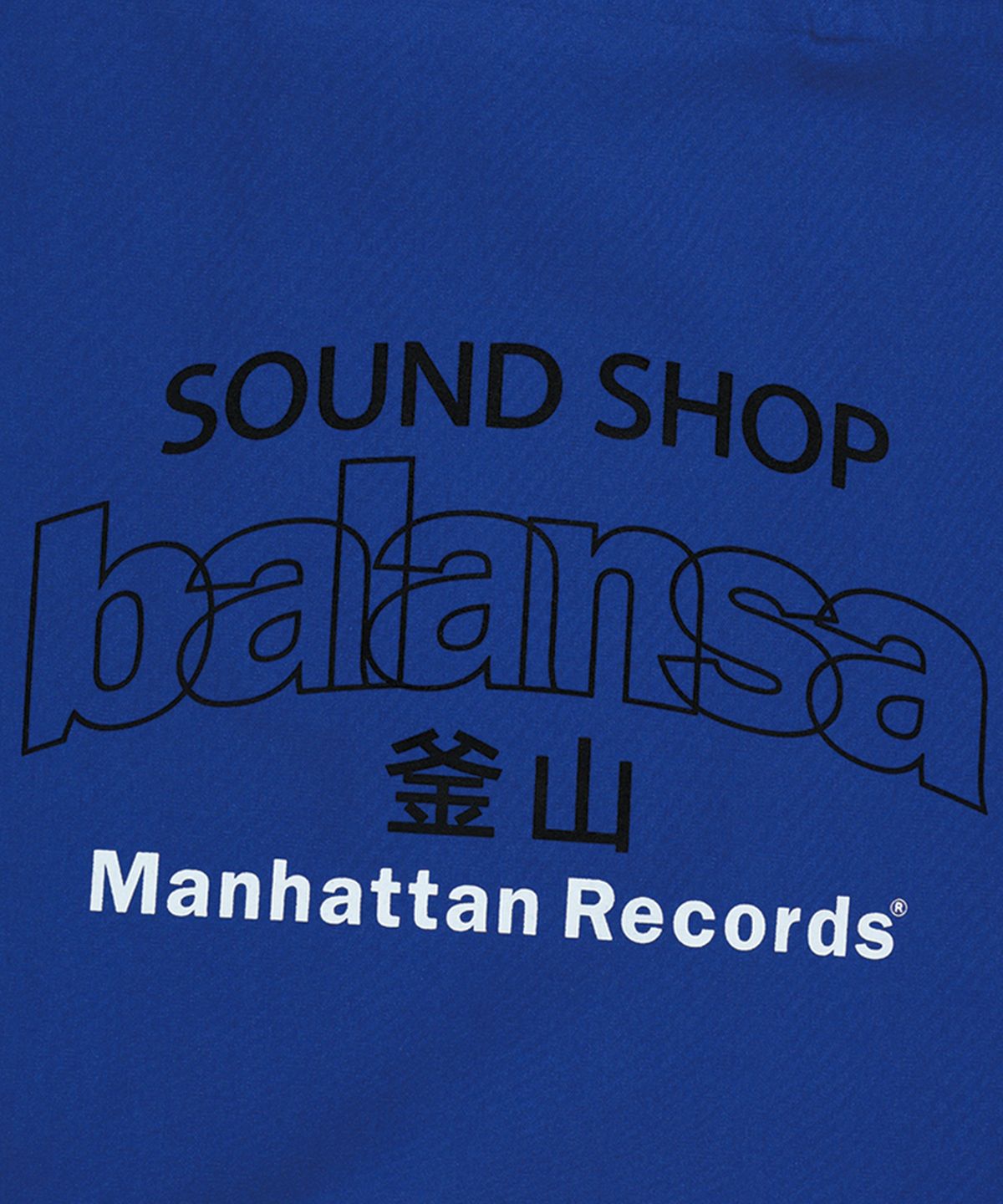 맨하탄레코즈(MANHATTAN RECORDS) MR x Balansa Arch Logo Shoulder Bag - Blue
