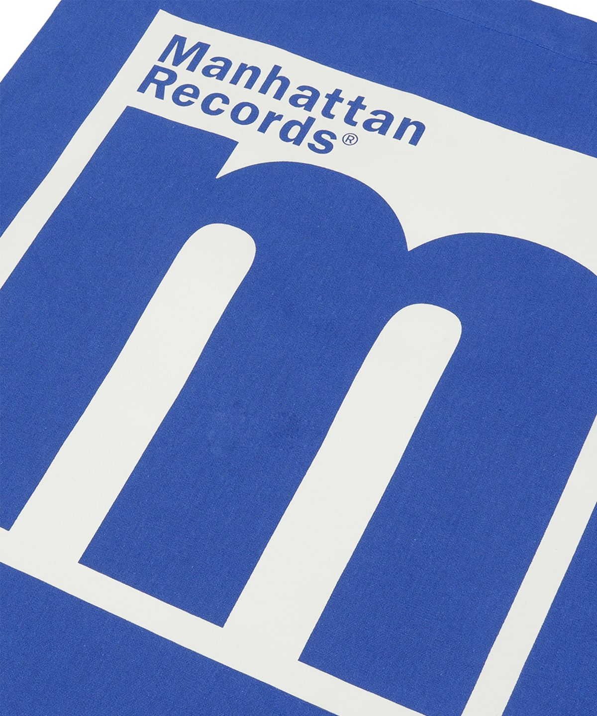 맨하탄레코즈(MANHATTAN RECORDS) Manhattan Records M Logo Eco Bag - Blue