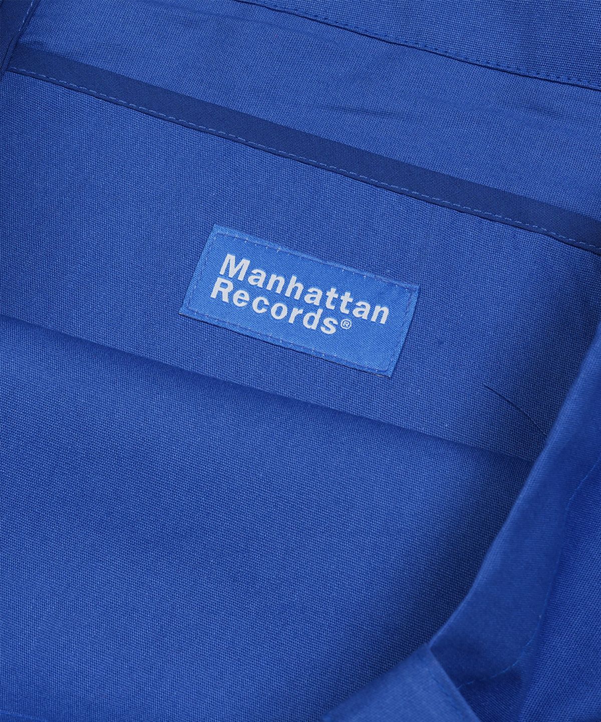 맨하탄레코즈(MANHATTAN RECORDS) Manhattan Records M Logo Eco Bag - Blue