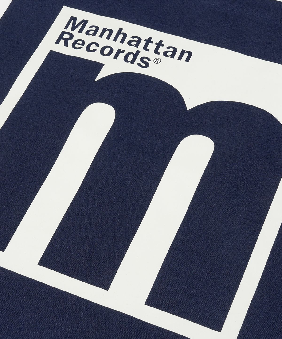 맨하탄레코즈(MANHATTAN RECORDS) Manhattan Records M Logo Eco Bag - Navy