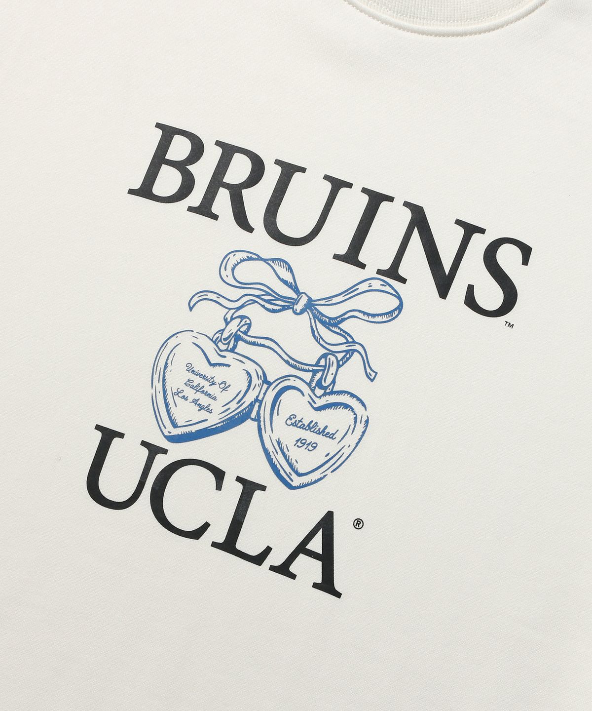 유씨엘에이(UCLA) 남녀공용 UCLA 하트 로고 스웻셔츠[IVORY](UBRLTA6)