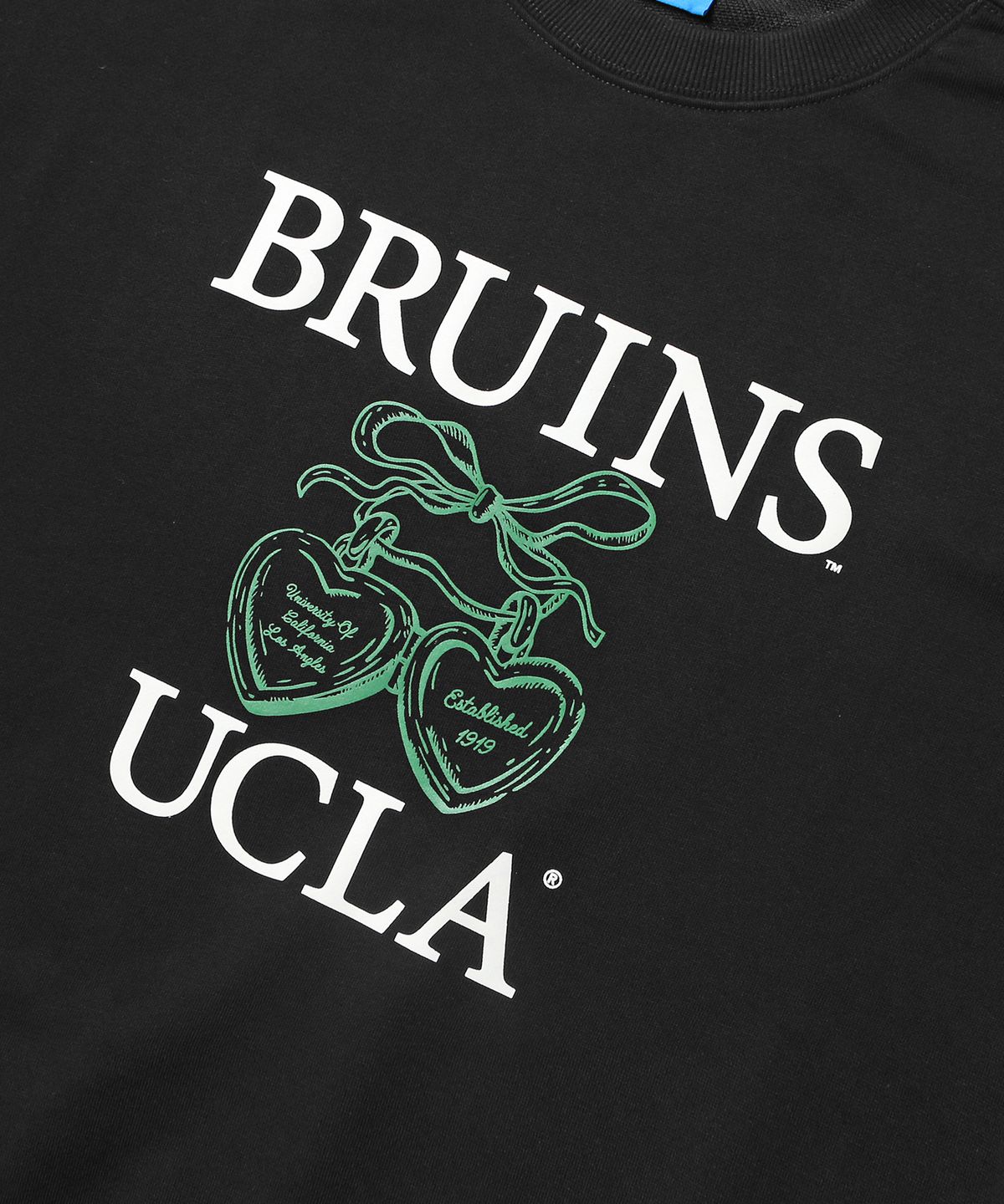 유씨엘에이(UCLA) 남녀공용 UCLA 하트 로고 스웻셔츠[BLACK](UBRLTA6)
