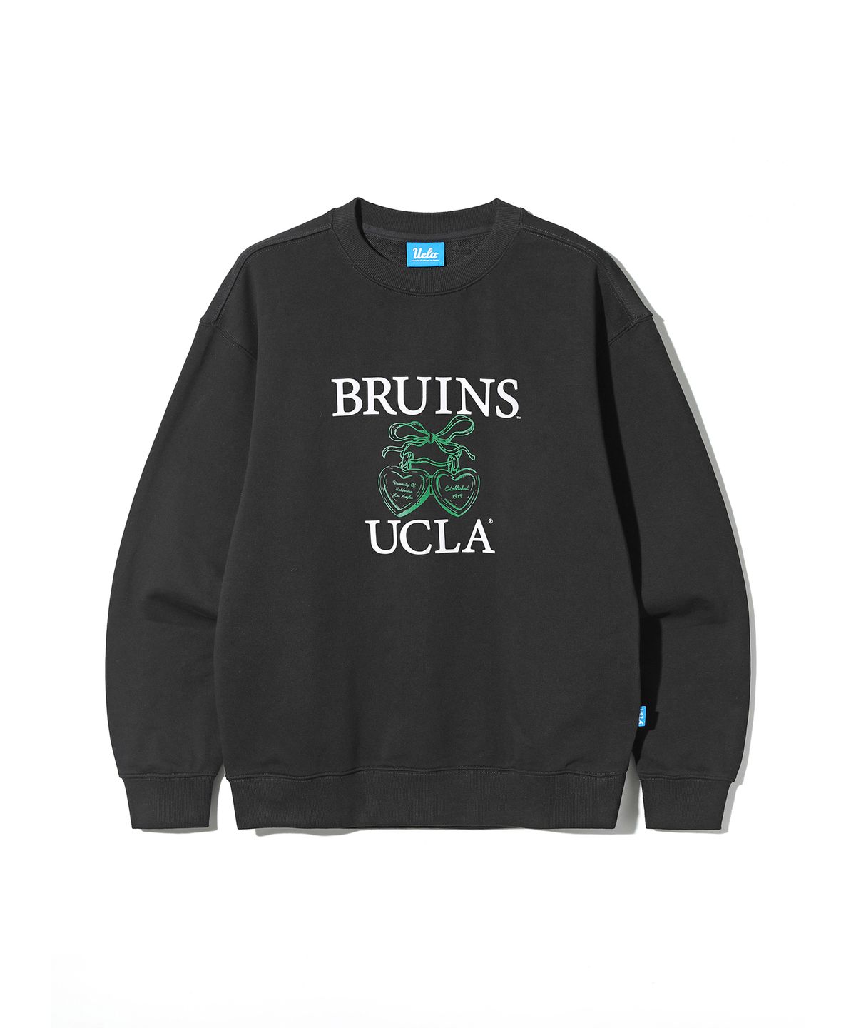 유씨엘에이(UCLA) 남녀공용 UCLA 하트 로고 스웻셔츠[BLACK](UBRLTA6)