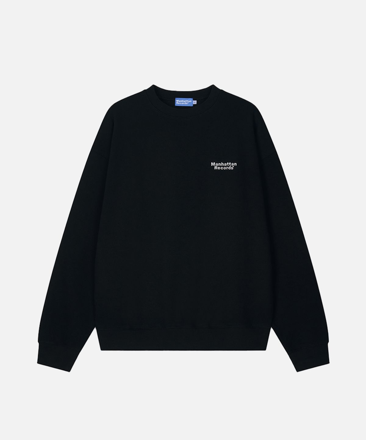 맨하탄레코즈(MANHATTAN RECORDS) MR RECORDS Logo Crew Neck - Black